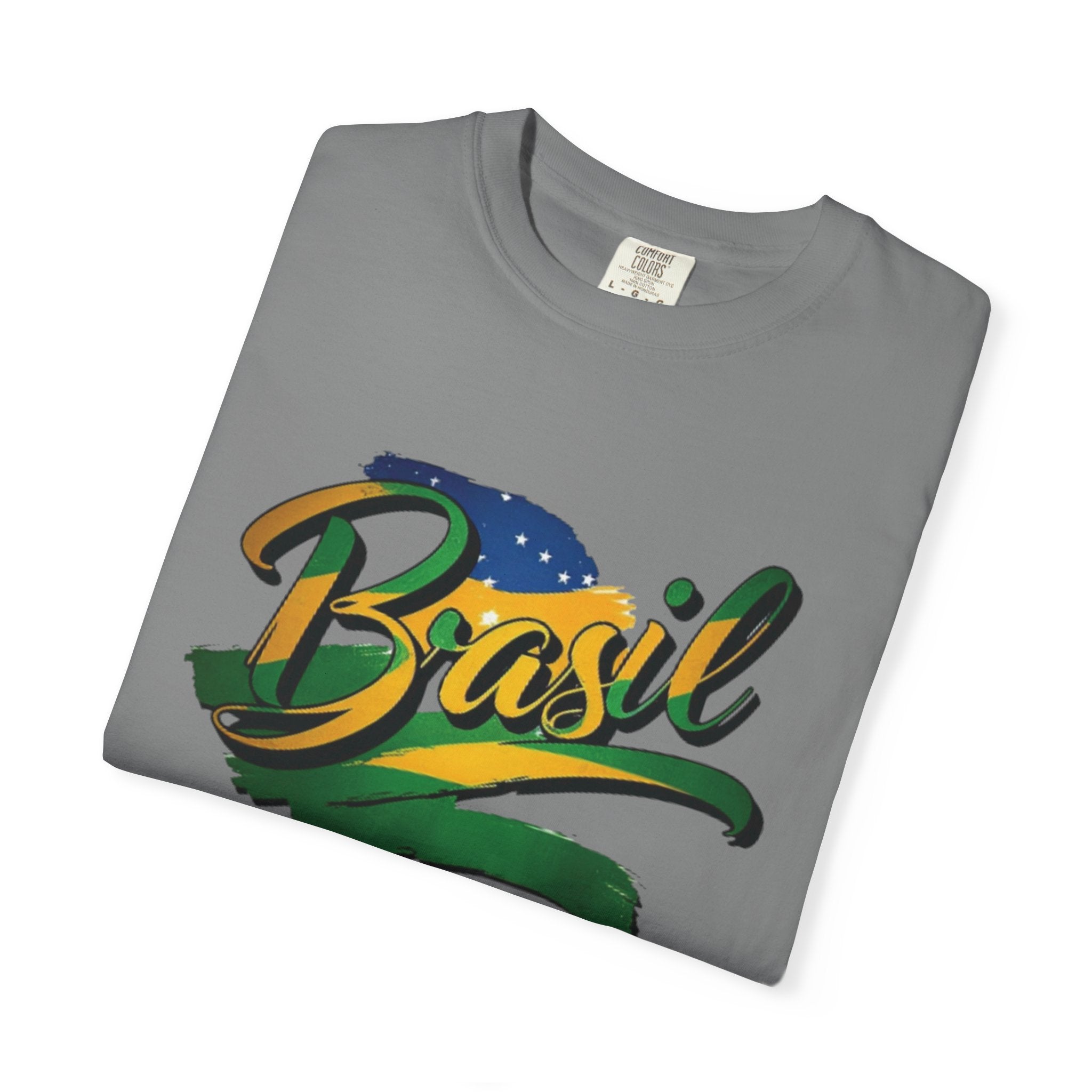 Camiseta Brasil Tingida em Tecido