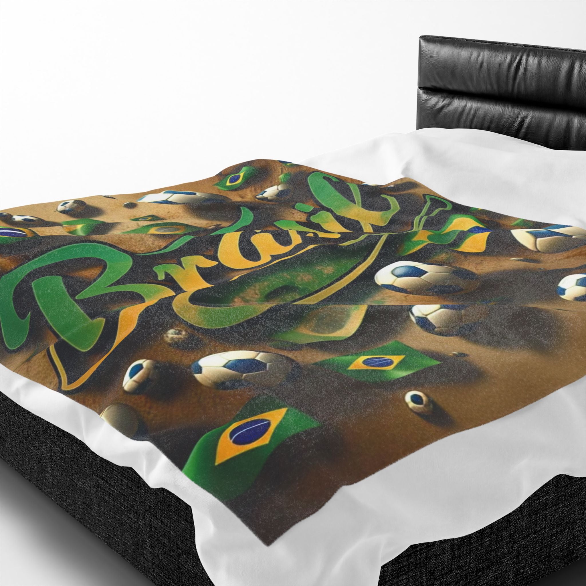 Cobertor de Pelúcia do Brasil Soccer