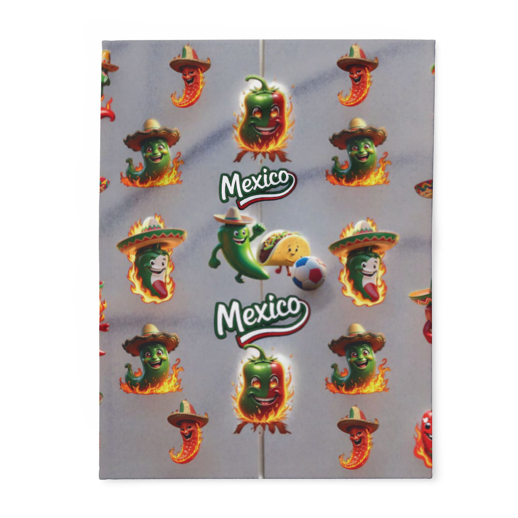 Manta polar ártica colorida con temática mexicana: perfecta para celebraciones acogedoras