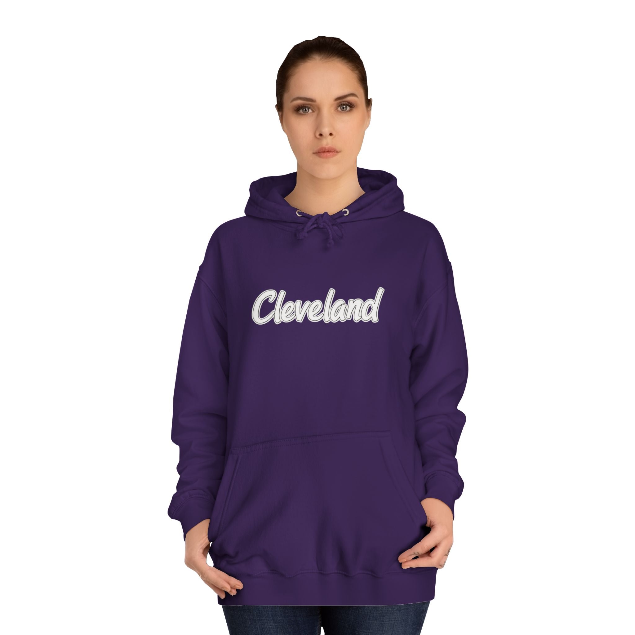 Cleveland Unisex College Hoodie, Stylish Sweatshirt, College Apparel, Gift for Students, Casual Wear, Campus Style 