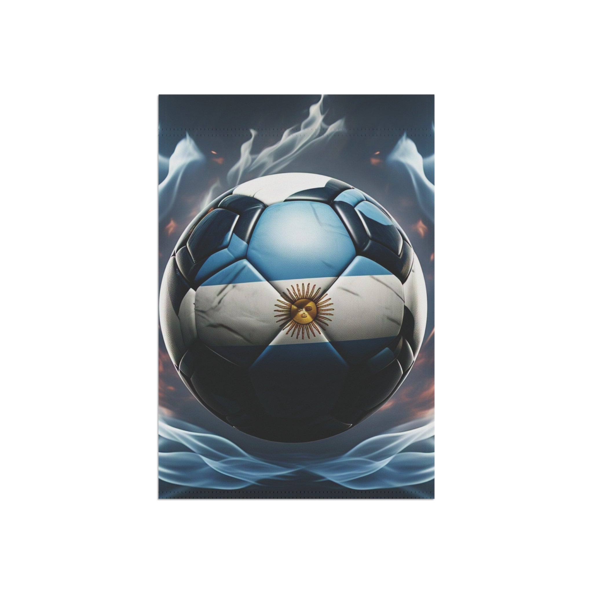 Argentina Soccer Ball Garden Flag – Football Fan Garden Banner