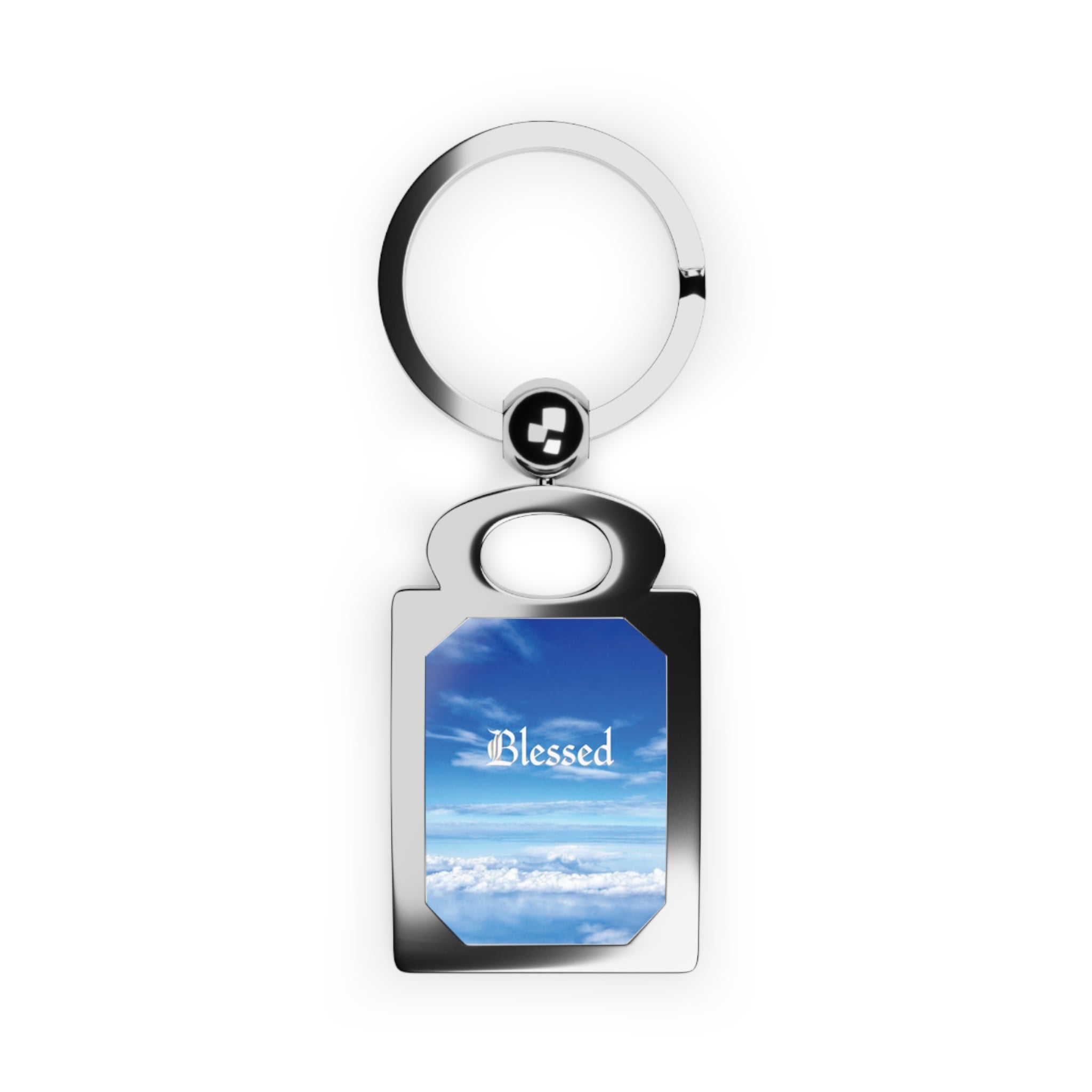 Personalized Rectangle Photo Keyring, Custom Keychain, I Am Blessed Keepsake, Gift for Him/Her, Memory Keyring, Photo Holder