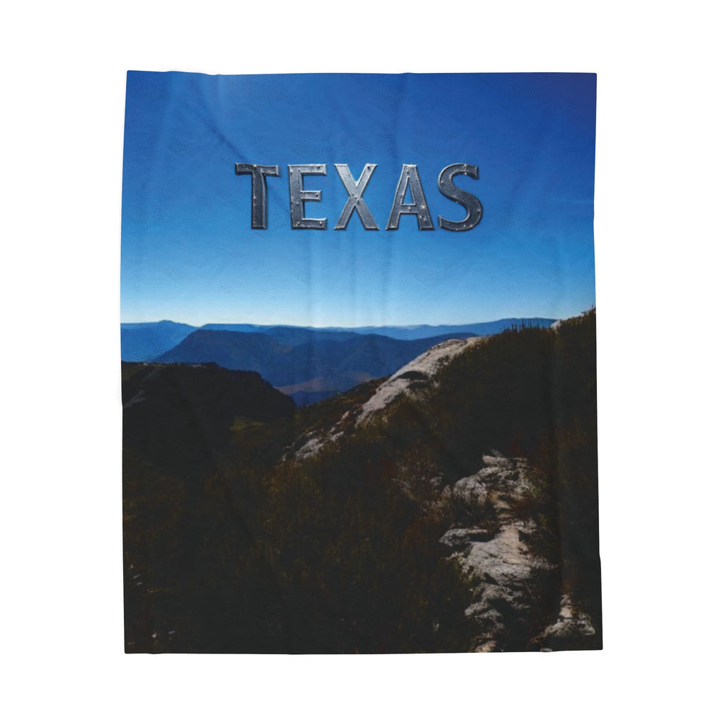 Texas Velveteen Plush Blanket, Cozy Throw for Home Decor, Perfect Gift for Texas Lovers, Travel Souvenir, Warm and Soft