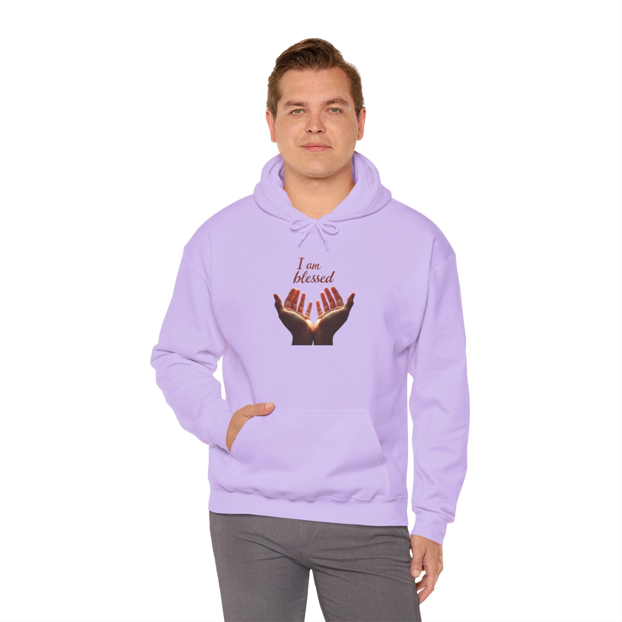 Blessed Hands Unisex Sweatshirt - Cozy Hooded Pullover, Inspirational Gift, Perfect for Gratitude, Faith, and Everyday Comfort