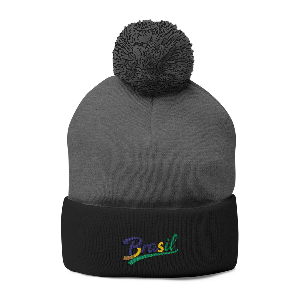 Gorro bordado com pompom