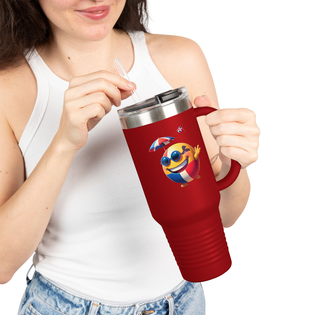 Dominican Republic Travel Mug - 40 oz. Perfect for the beach and travel.