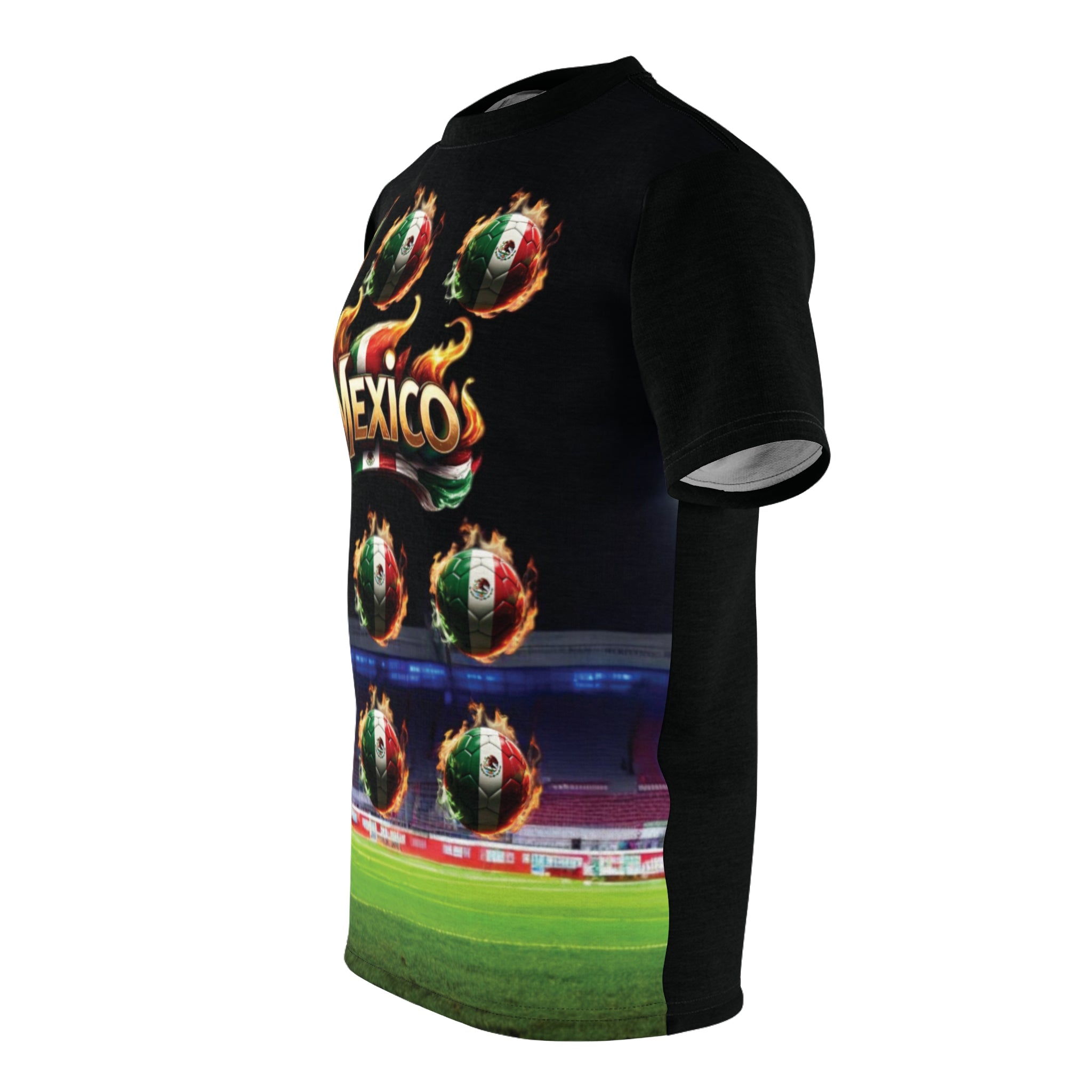 Camiseta "México Fuego Futbolero" - Balones Ardientes y Pasión Tricolor