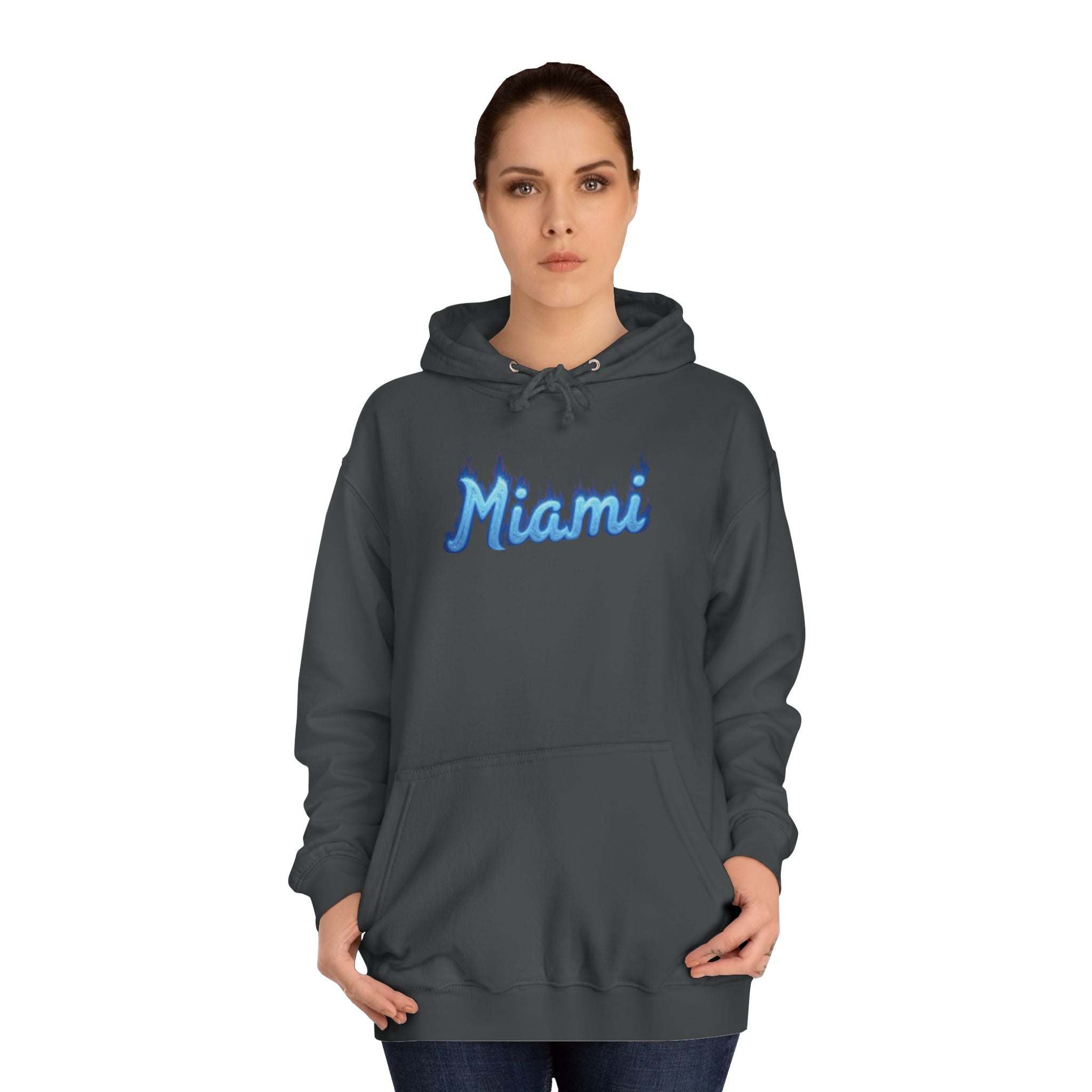 Miami Unisex College Hoodie - Cozy Campus Gear, College Student Apparel, Spring Break Style, Gift for Graduates 