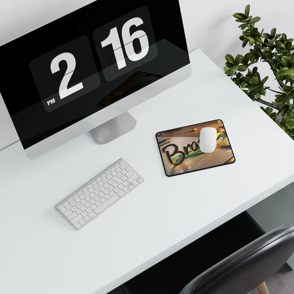 Non-slip gamer mouse pad inspired by Brazil - perfect present for Brazilian gamers and enthusiasts