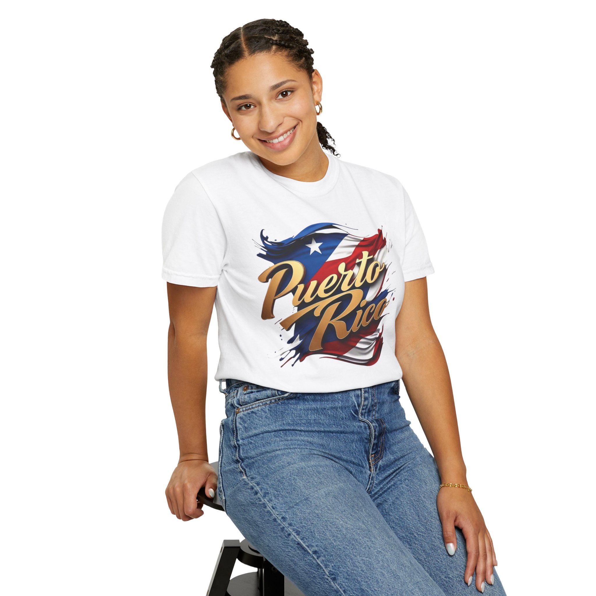 Camiseta puertorriqueña tie-dye