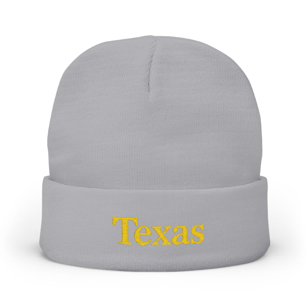 Cozy Texas Embroidered Knit Beanie, Winter Hat, Gifts for Texans, Outdoor Accessories, Casual Fashion