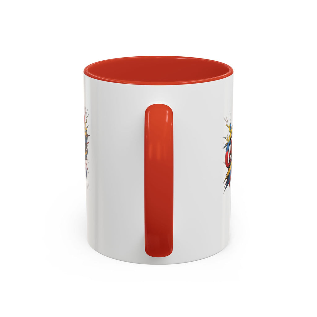 Taza de café con acento colombiano (325 ml y 440 ml), ideal para amantes del café y como regalo.