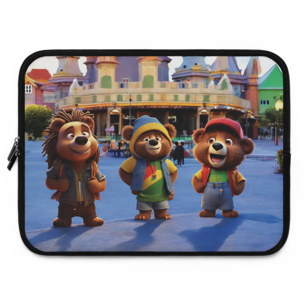 Laptop Sleeve - Cute Funny Bears Image Design