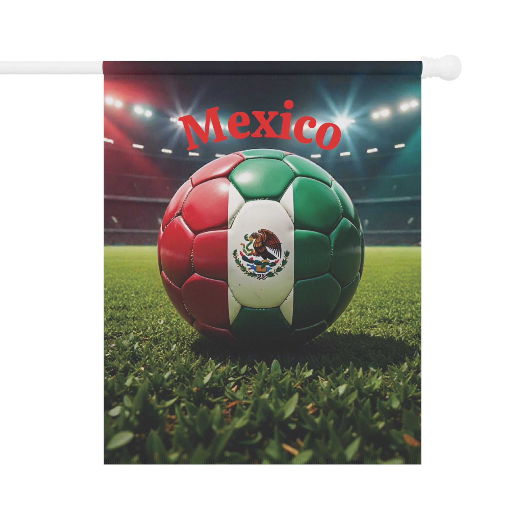 Mexico Soccer Garden Flag – Patriotic Football Yard Banner