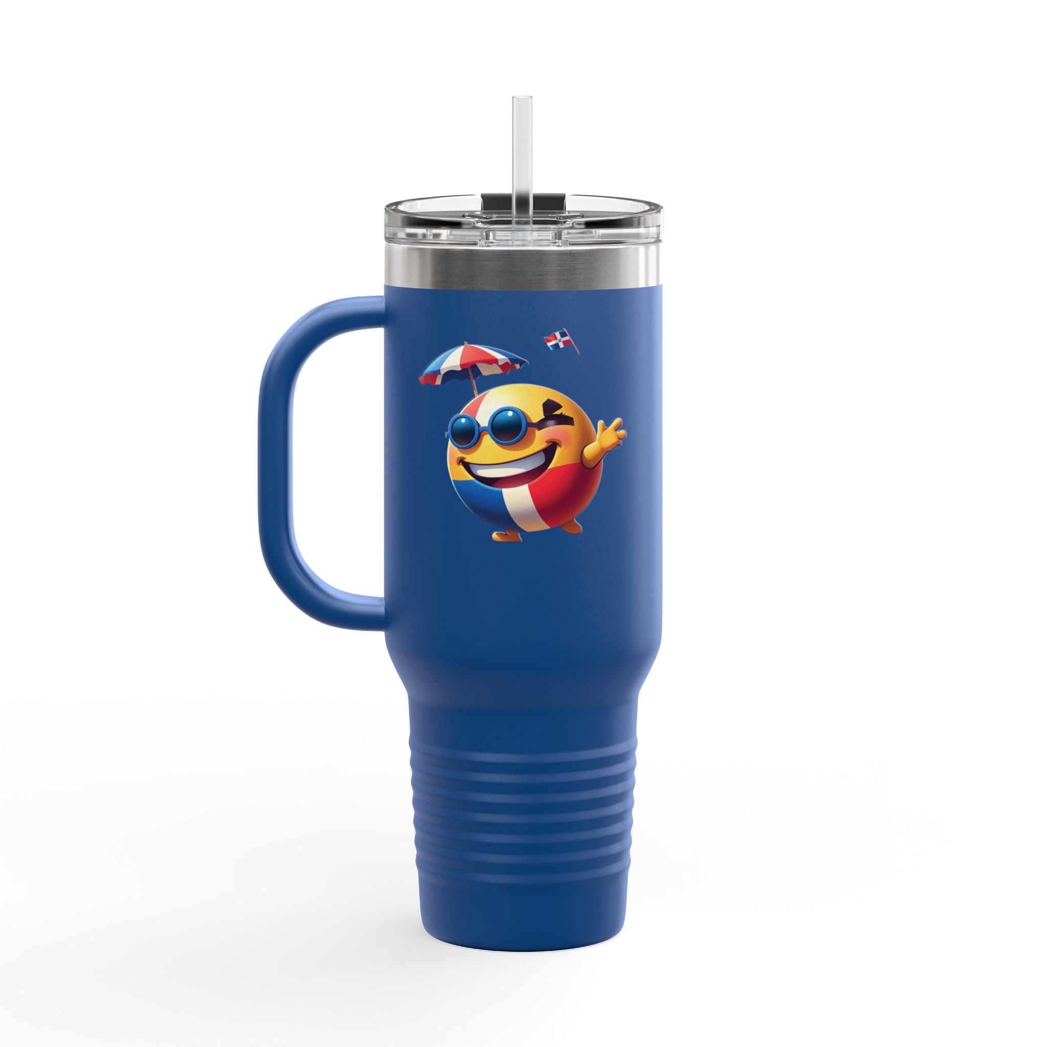 Taza térmica de viaje de República Dominicana - 40 Oz  Perfecta para la playa y viajes