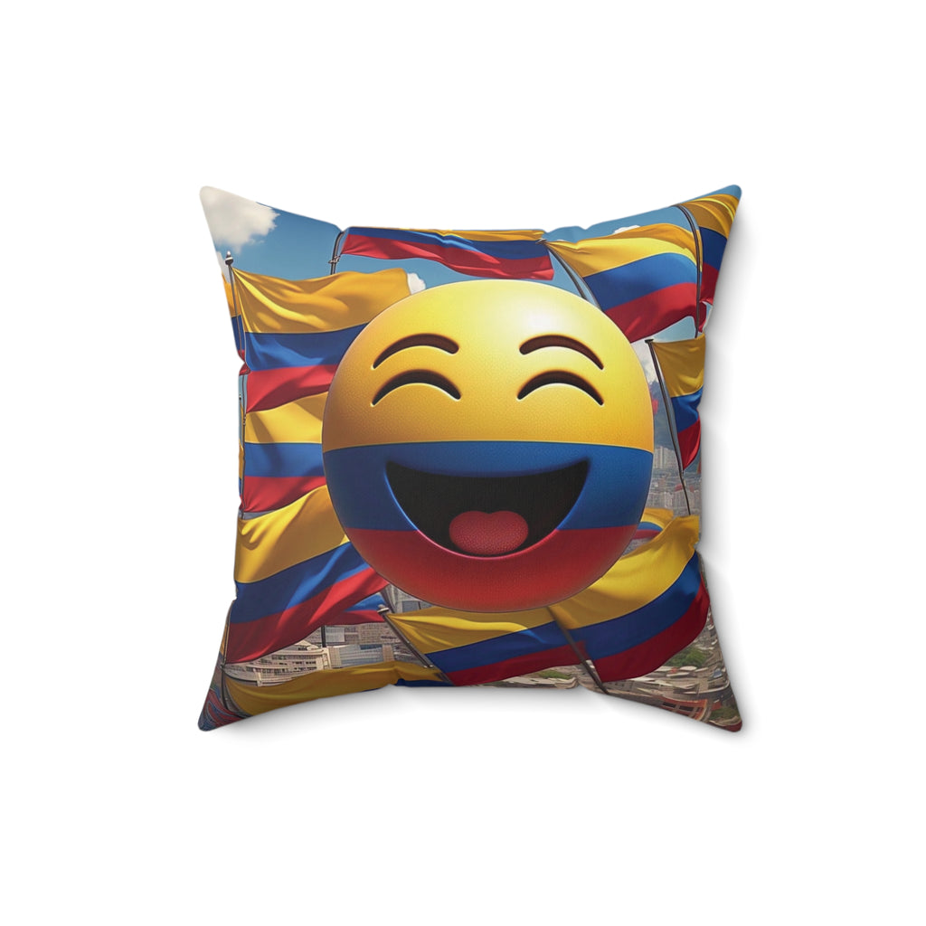 Almohada decorativa emoji colombiana: ¡ilumina tu hogar!