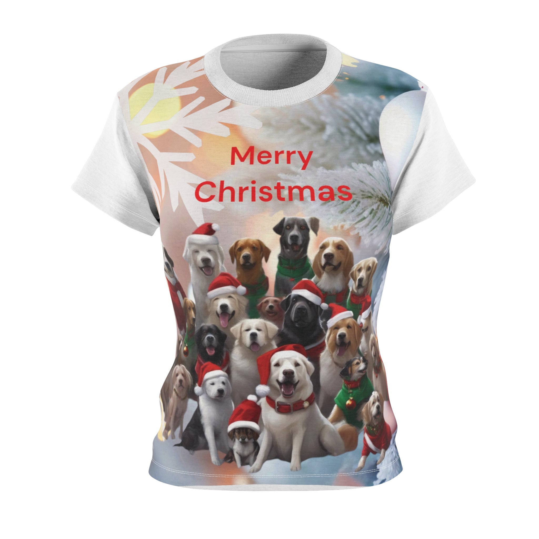 Christmas Dogs Women's Tee