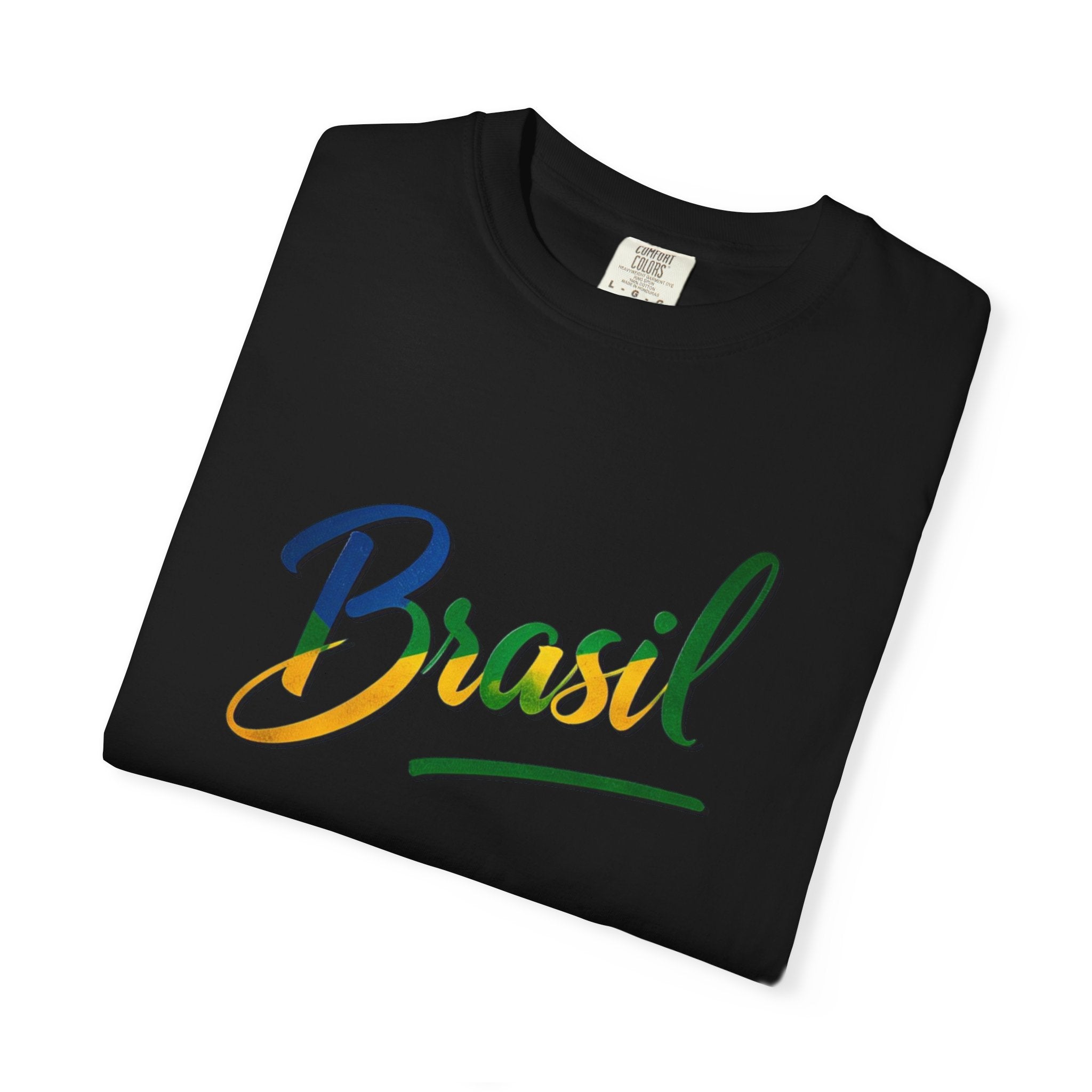 Camiseta Brasil Unissex - Camiseta Casual Tingida para Viajantes e Festividades