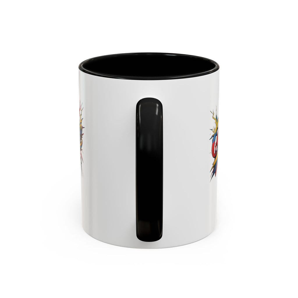 Taza de café con acento colombiano (325 ml y 440 ml), ideal para amantes del café y como regalo.