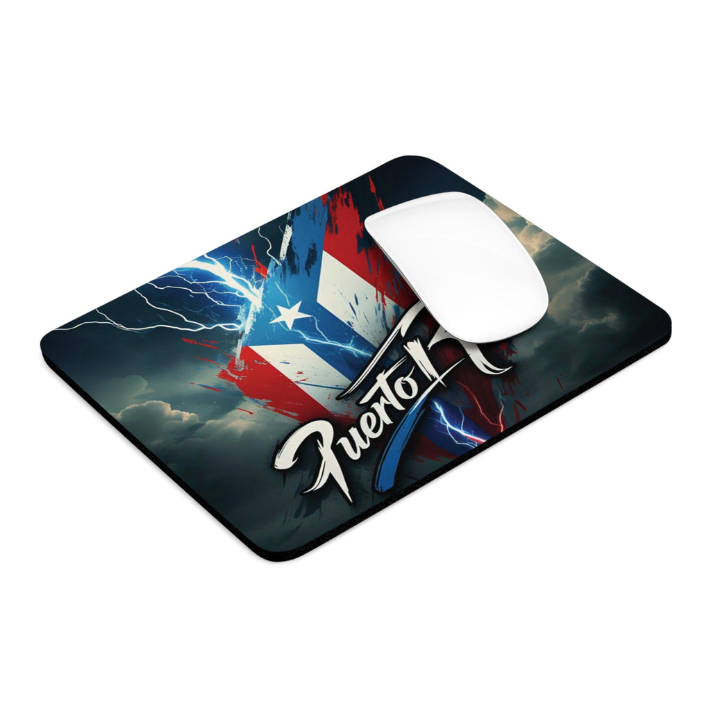Alfombrilla de ratón con diseño de Puerto Rico Lightning: elegante accesorio para juegos con un diseño vibrante