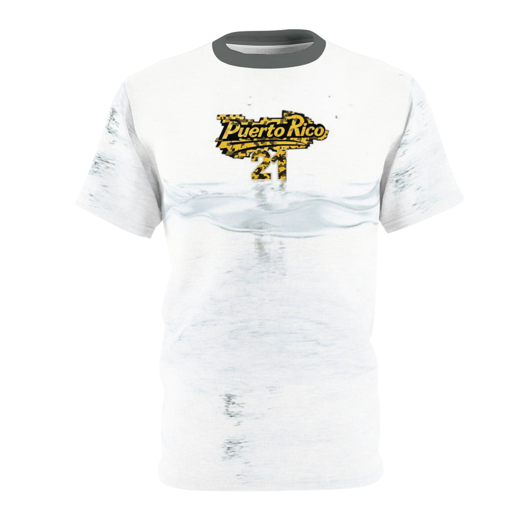Camiseta unisex con temática acuática de Puerto Rico, cortada y cosida
