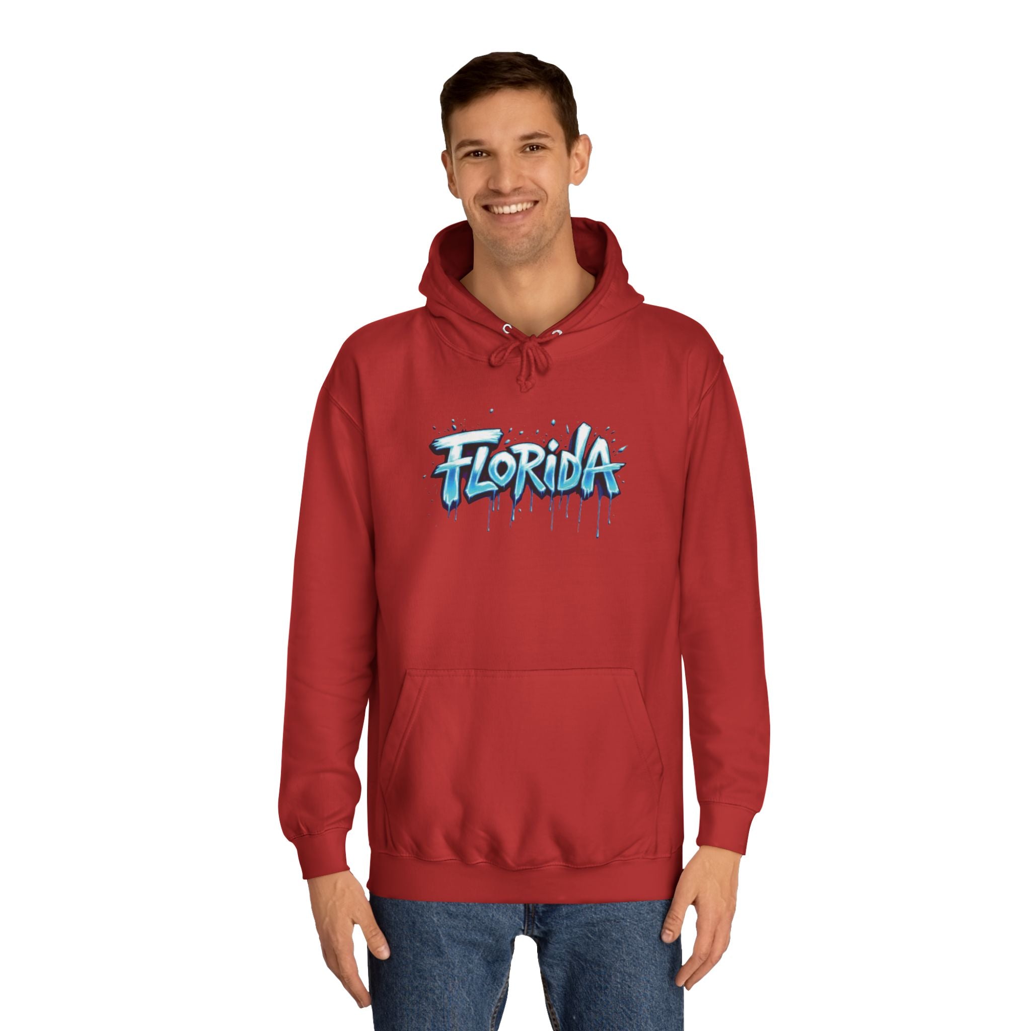 Florida Unisex College Hoodie - Trendy Pullover, Stylish Gift for Students, College Apparel, Casual Wear 