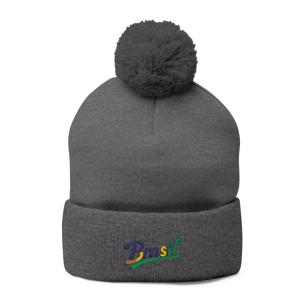 Gorro bordado com pompom