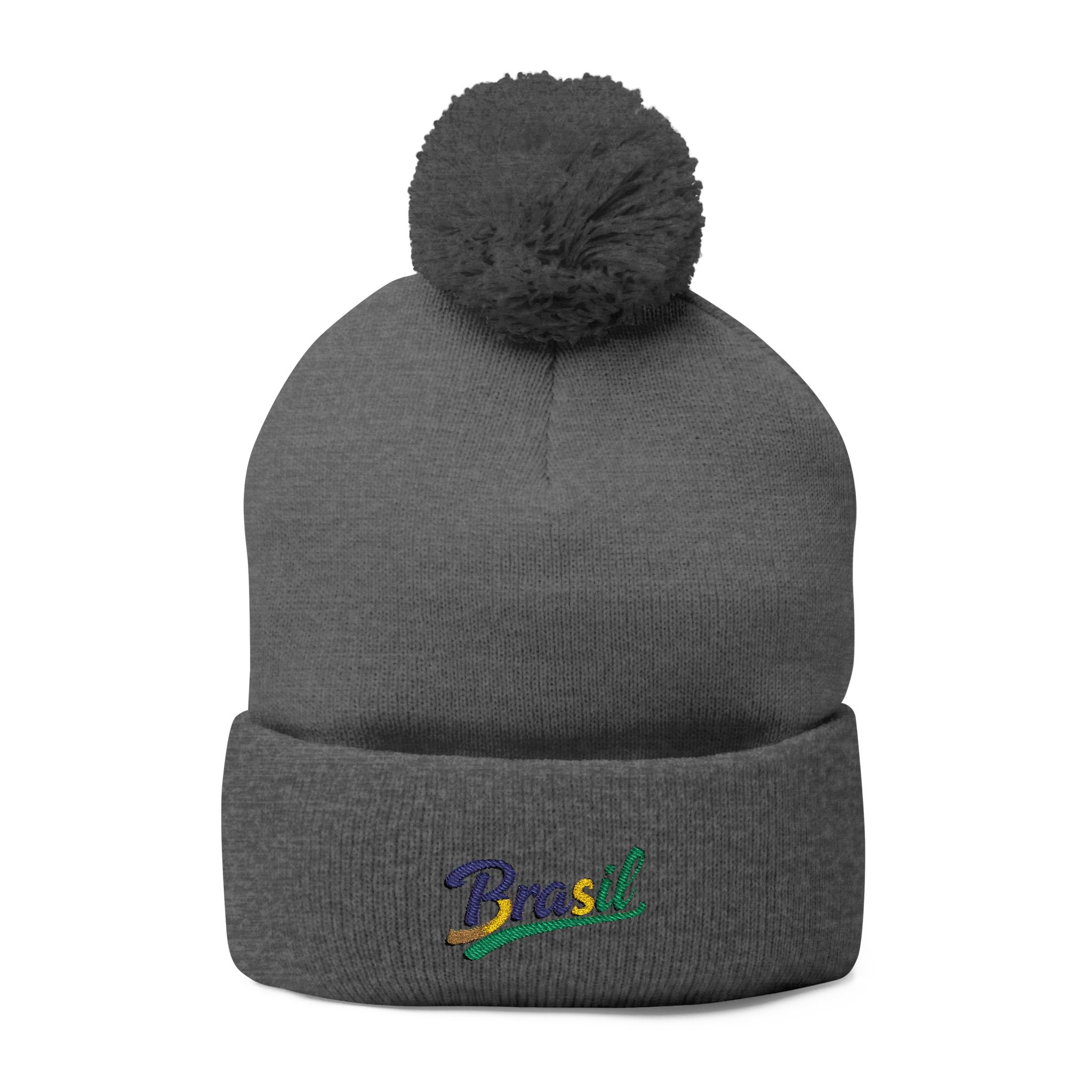 Gorro bordado com pompom