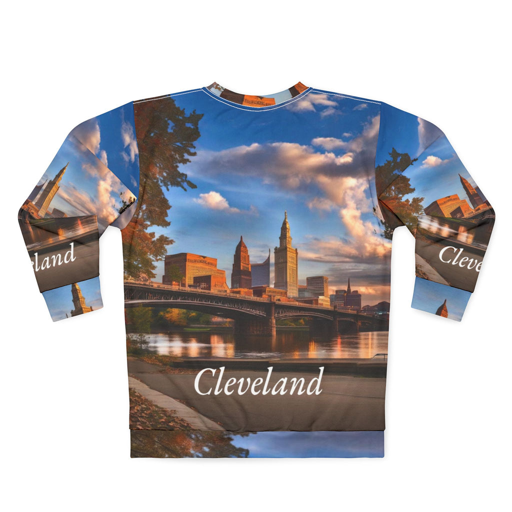Cityscape Unisex Sweatshirt - Cleveland, Ohio Gift Idea