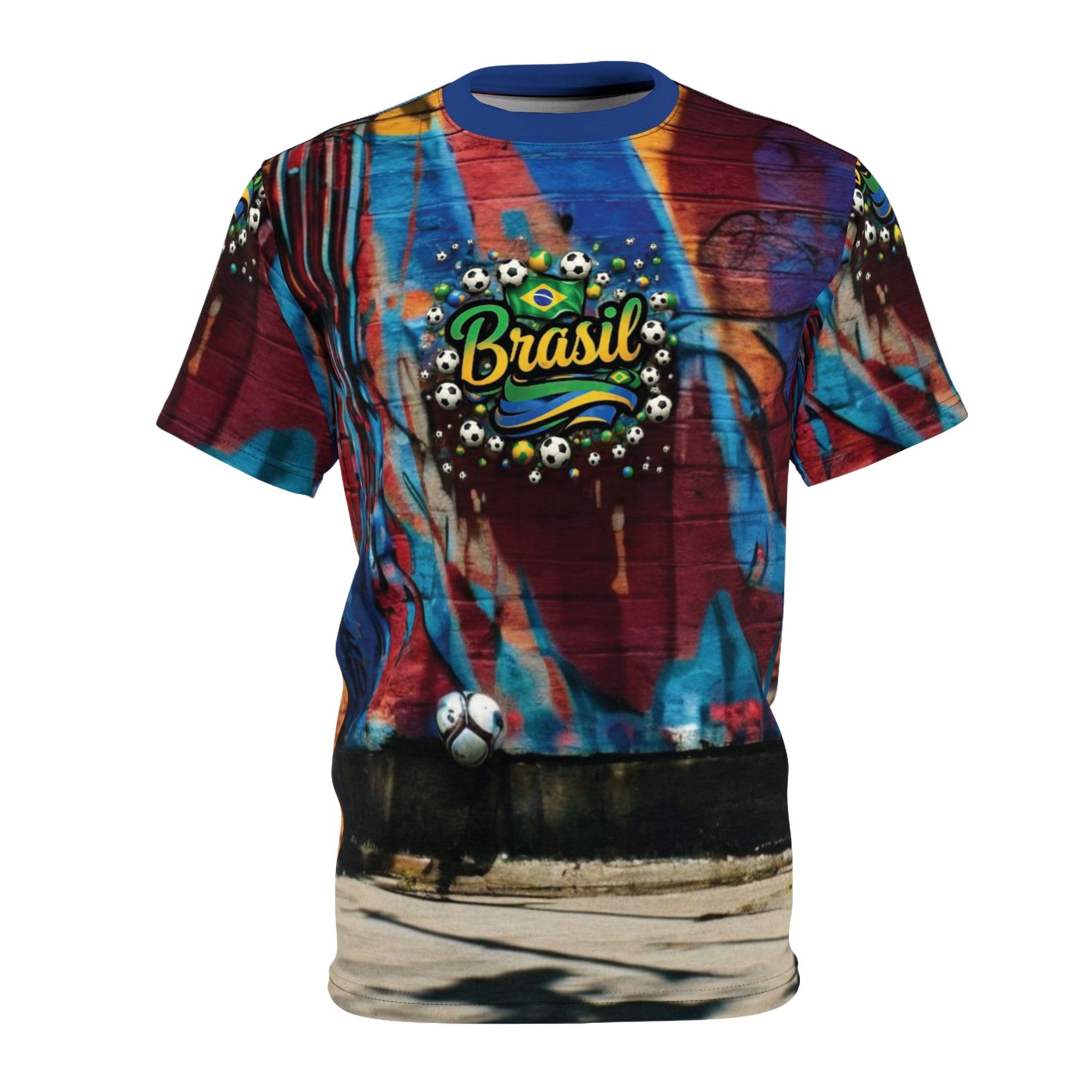 Camiseta vibrante do Brasil para fãs