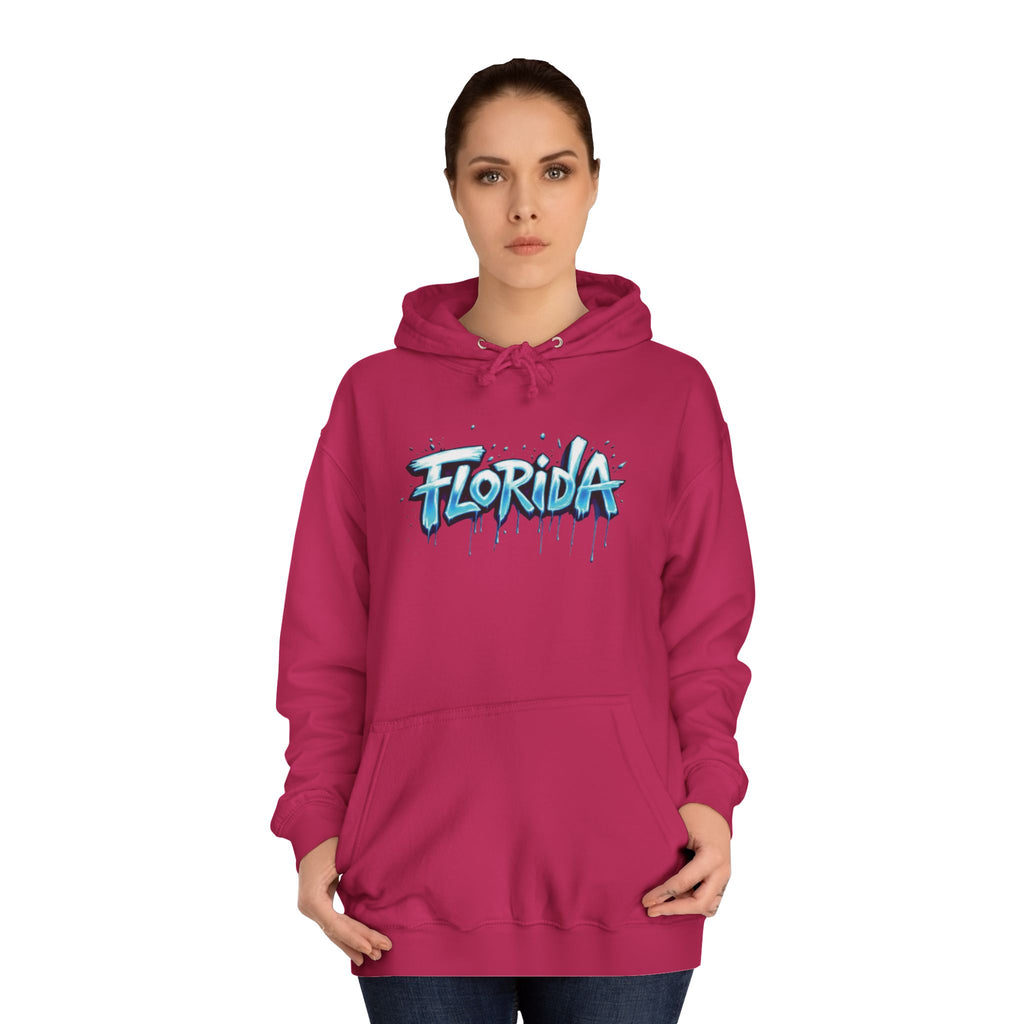 Florida Unisex College Hoodie - Trendy Pullover, Stylish Gift for Students, College Apparel, Casual Wear 