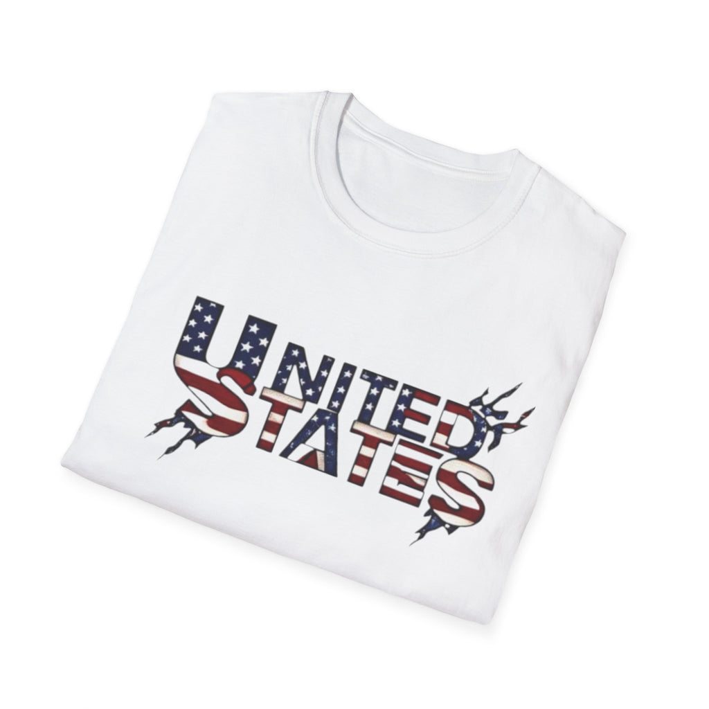 Patriotic USA T-Shirt - Unisex Softstyle Tee for Independence Day