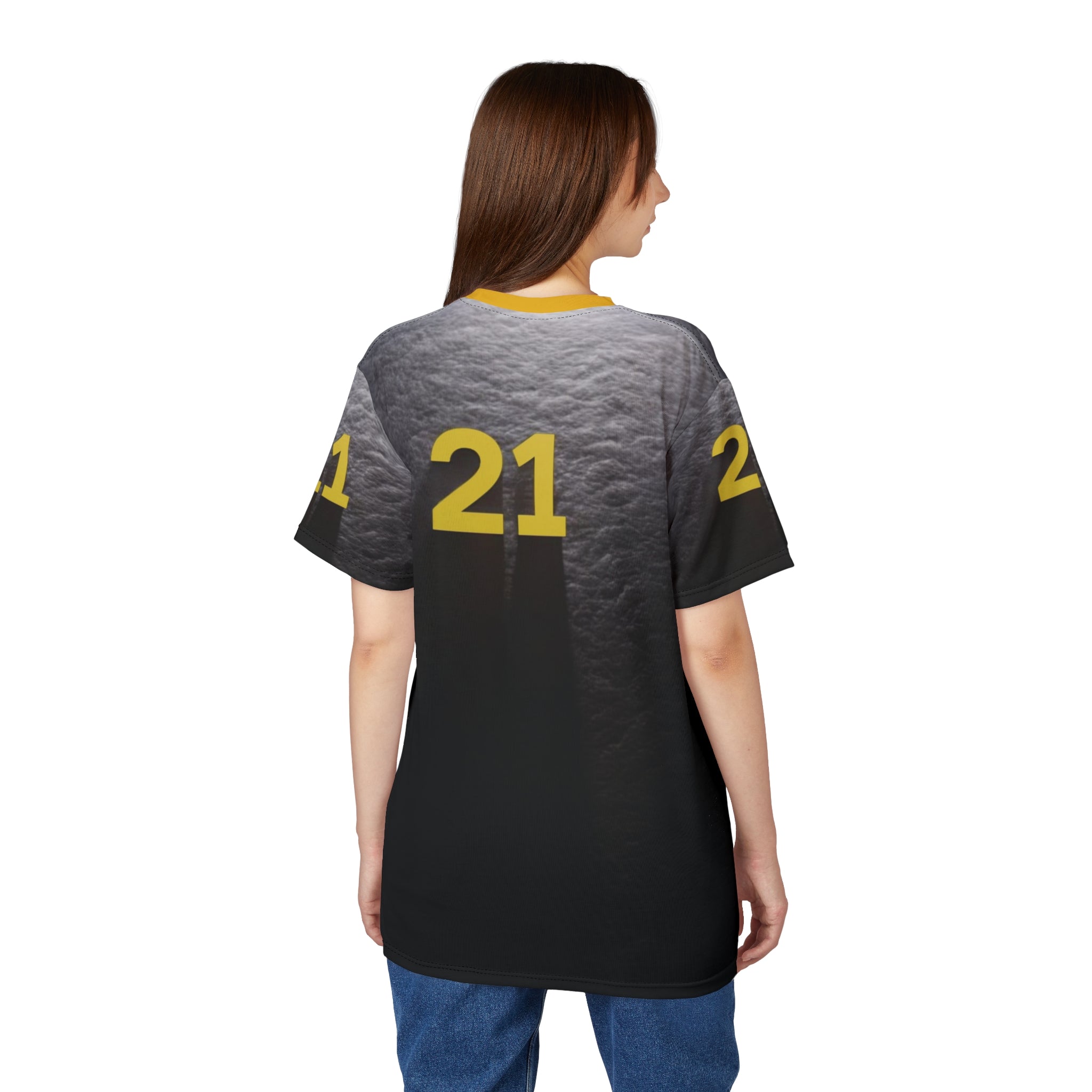 Camiseta unisex personalizada 21 con corte y costura: camiseta deportiva con gráficos para atletas y aficionados