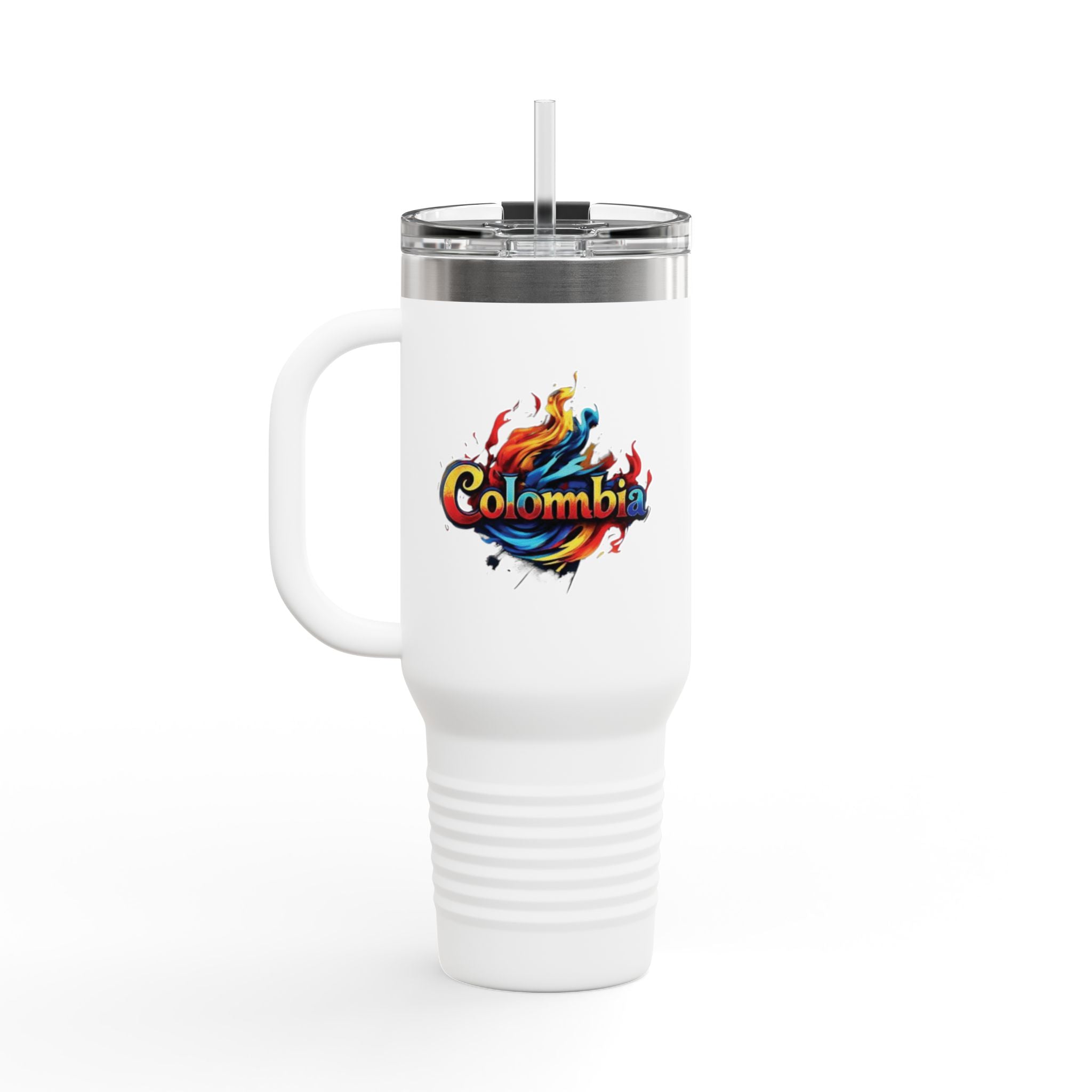 Taza térmica de viaje de Colombia: vaso colorido de 40 oz para aventureros