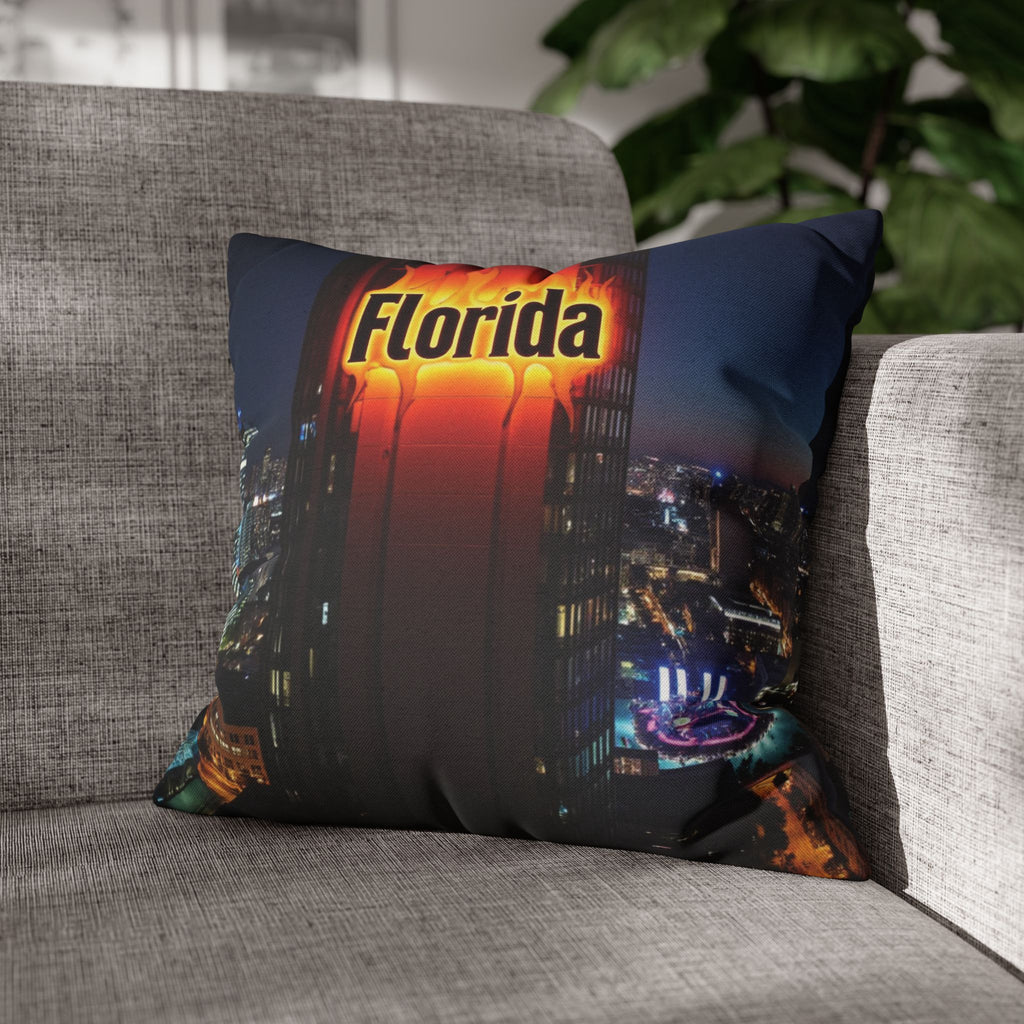 "Florida Night" Decorative Cushion - Urban Style and Sunset