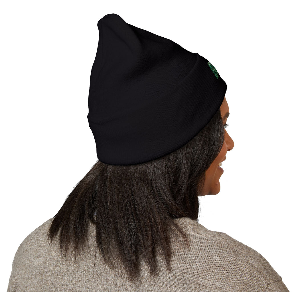 Embroidered Boston Beanie - Classic Cuffed Winter Hat