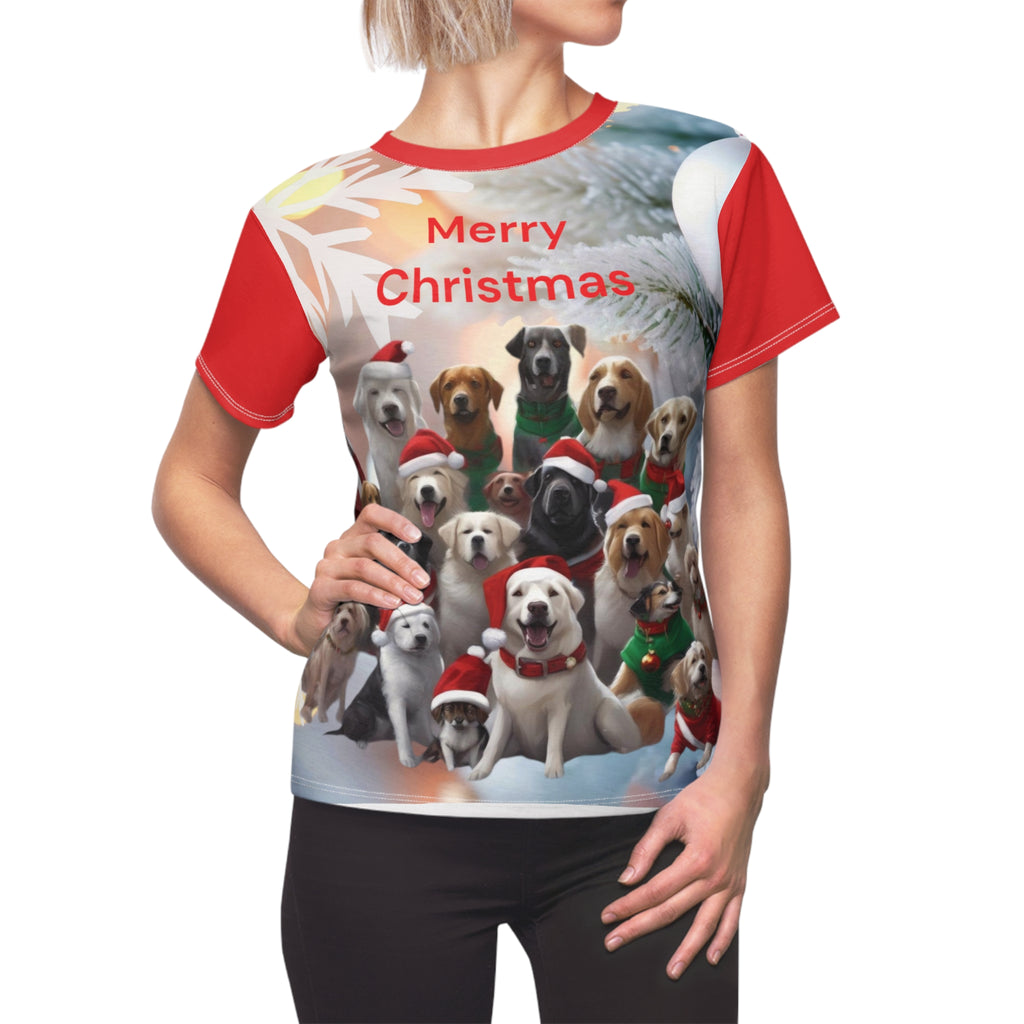 Christmas Dogs Women's Tee