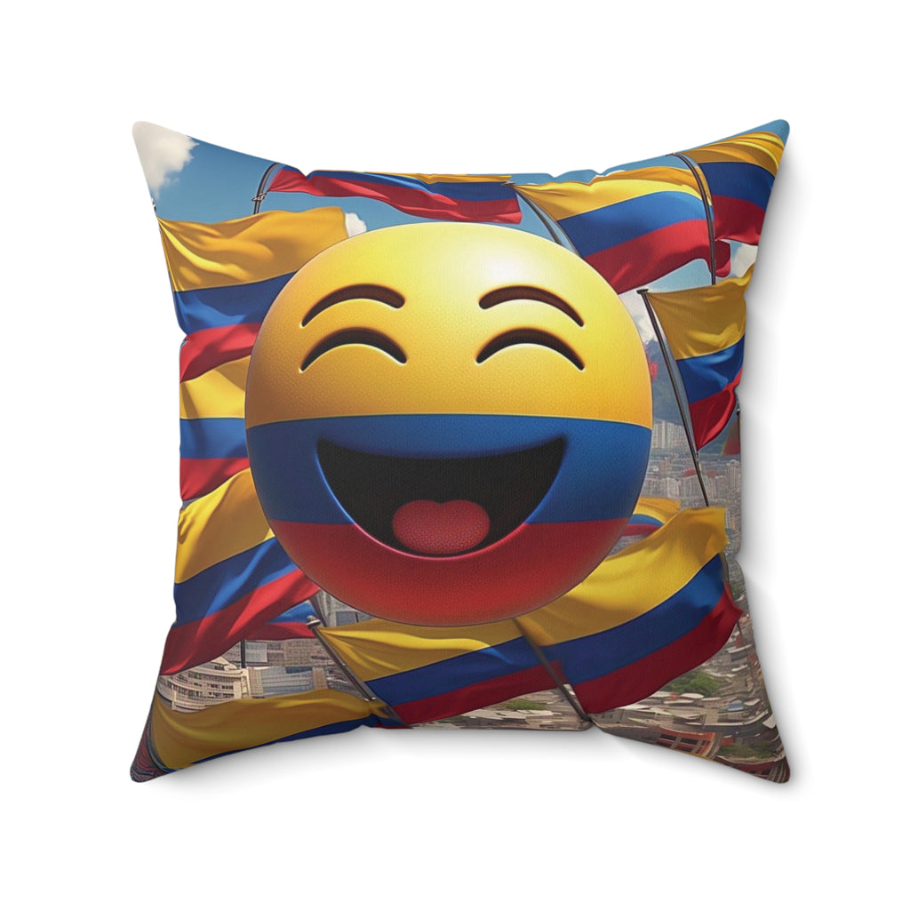 Almohada decorativa emoji colombiana: ¡ilumina tu hogar!