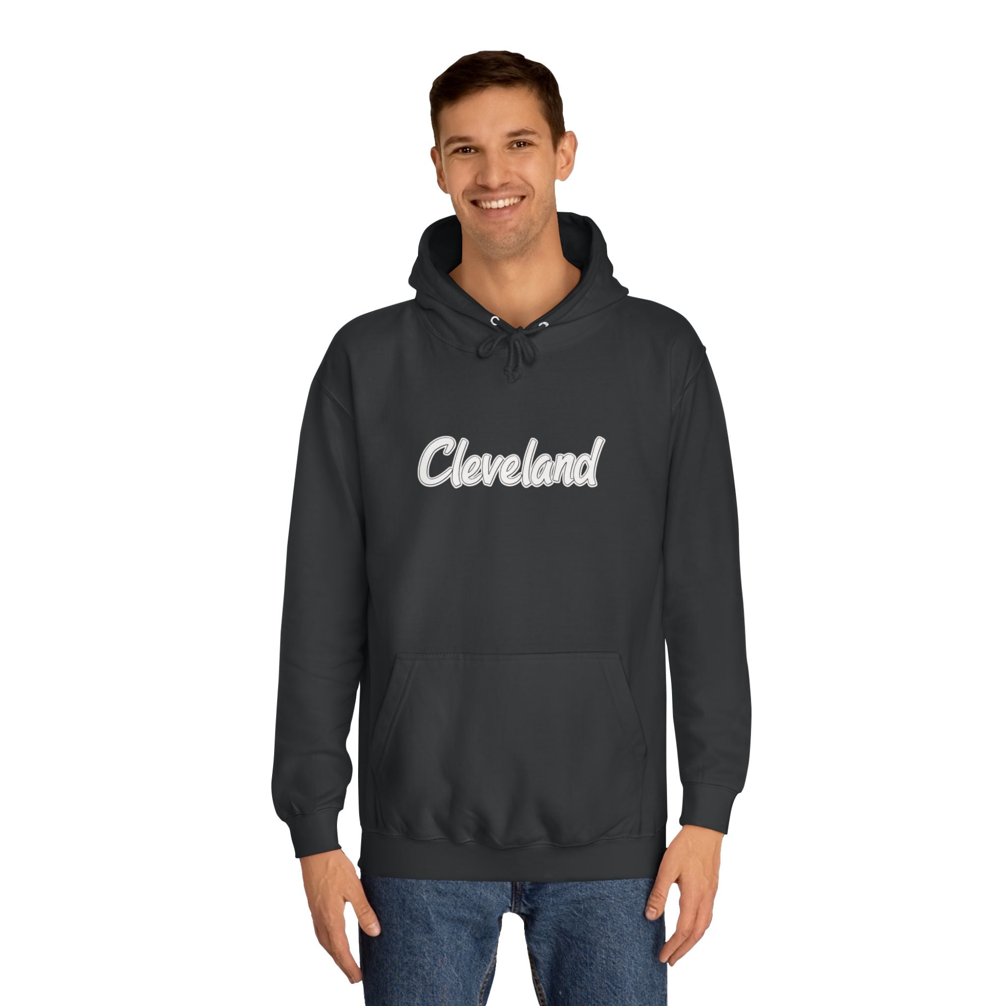 Cleveland Unisex College Hoodie, Stylish Sweatshirt, College Apparel, Gift for Students, Casual Wear, Campus Style 