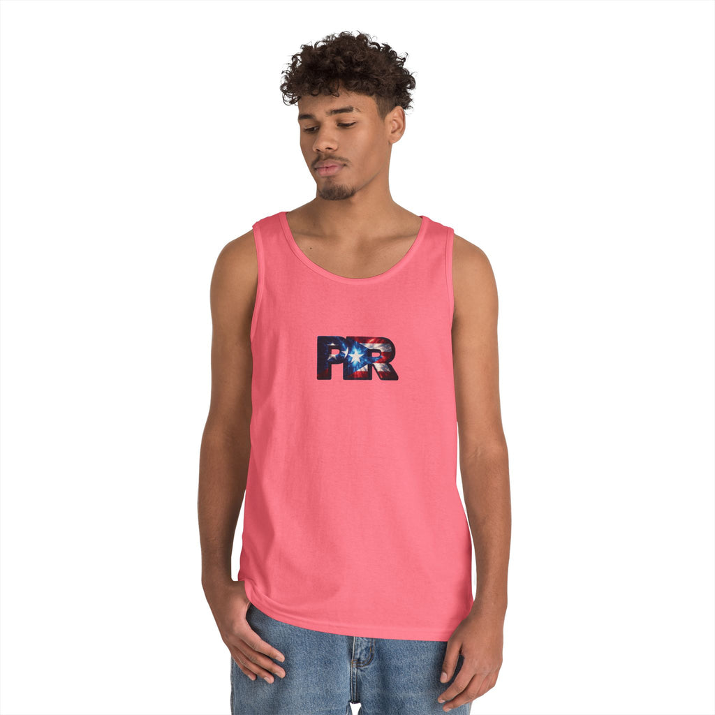Camiseta unisex de algodón grueso de Puerto Rico | Diseño Patriótico de PR