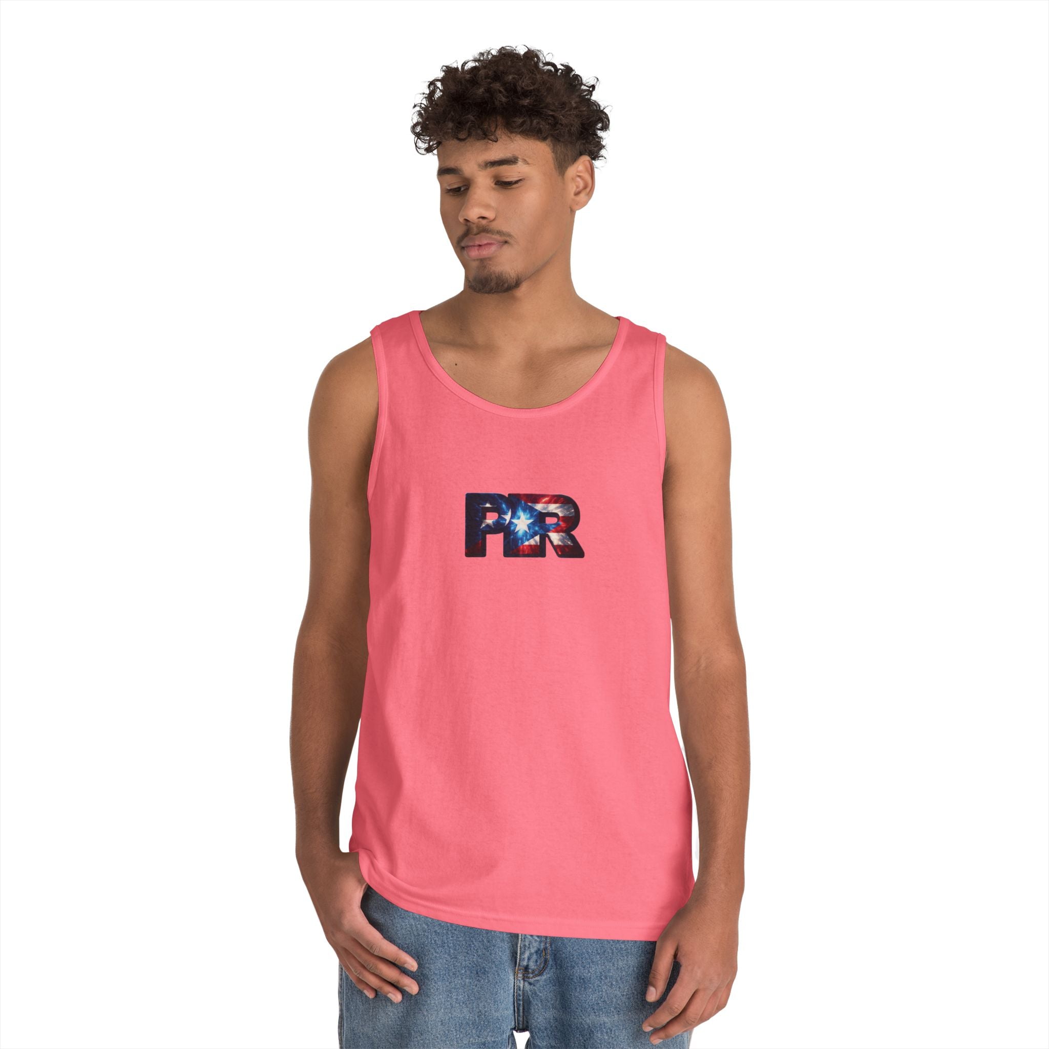 Camiseta unisex de algodón grueso de Puerto Rico | Diseño Patriótico de PR