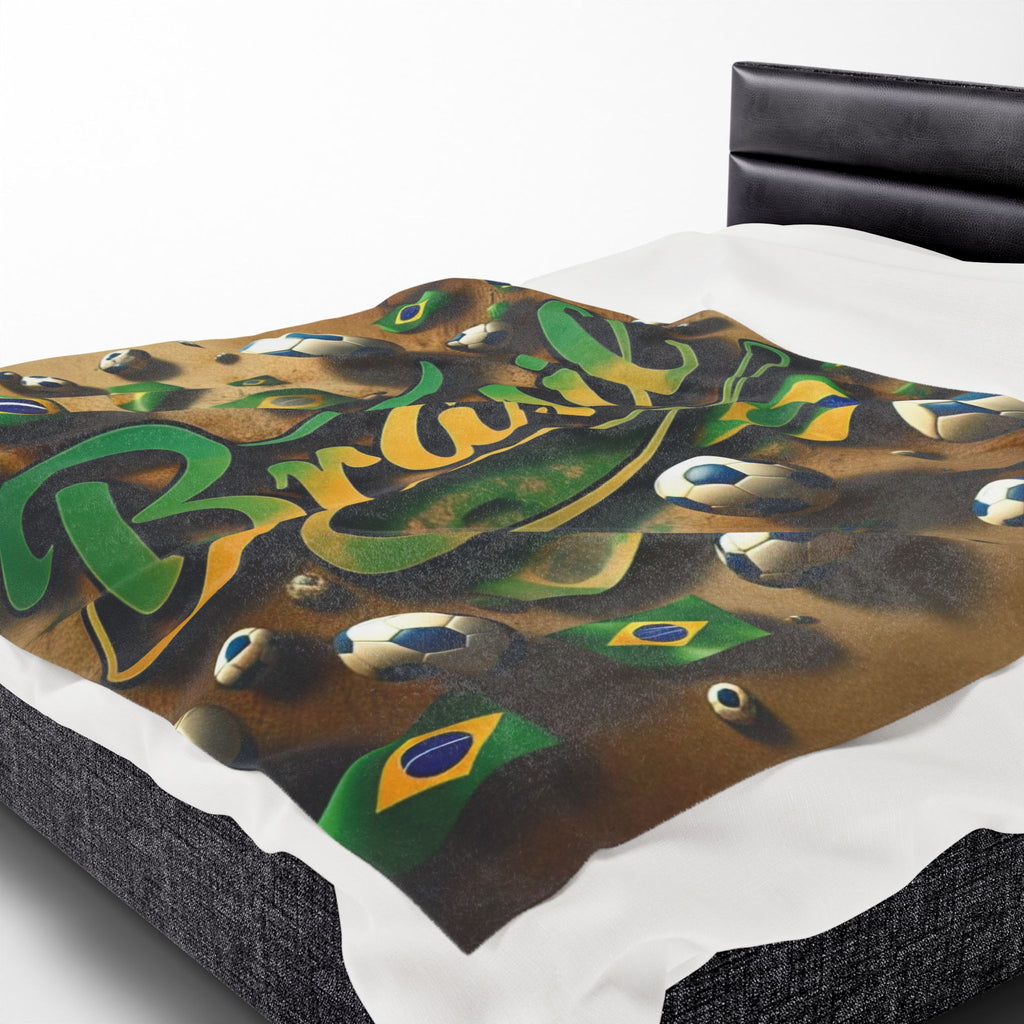 Cobertor de Pelúcia do Brasil Soccer