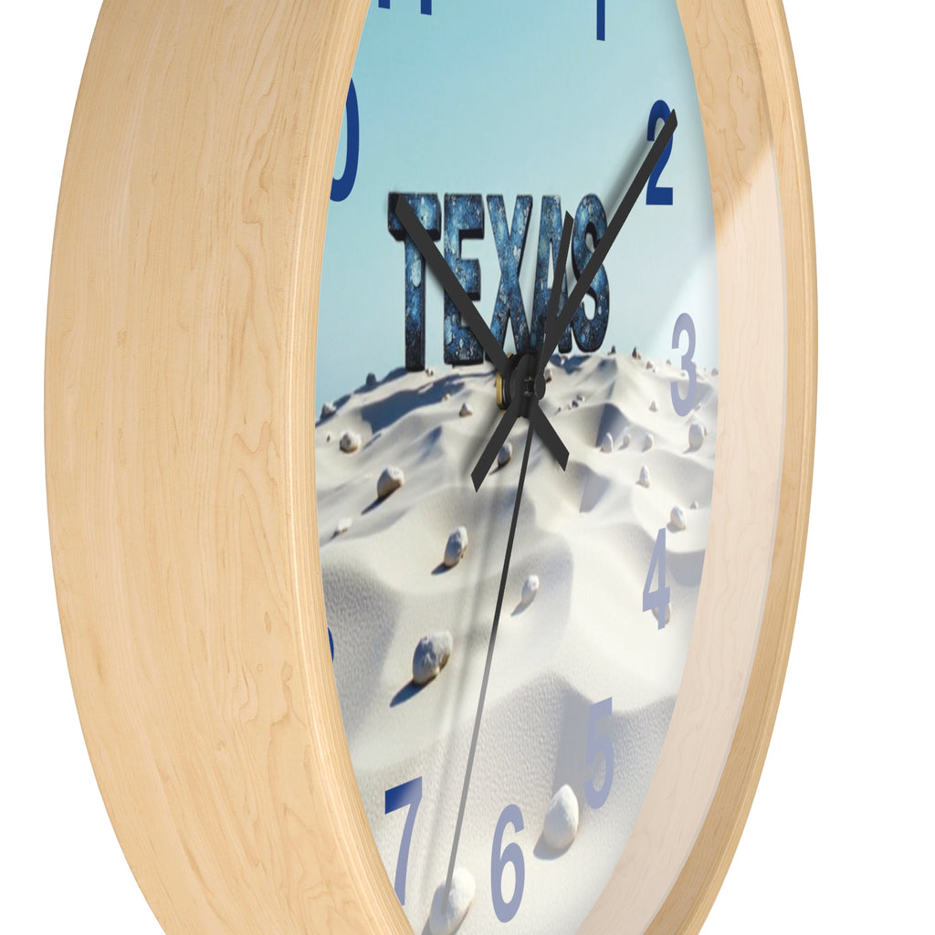 Texas Desert-Themed Wall Clock, Unique Home Décor, Gift for Texas Lovers, Beach Vibe Clock, Country Home Accent