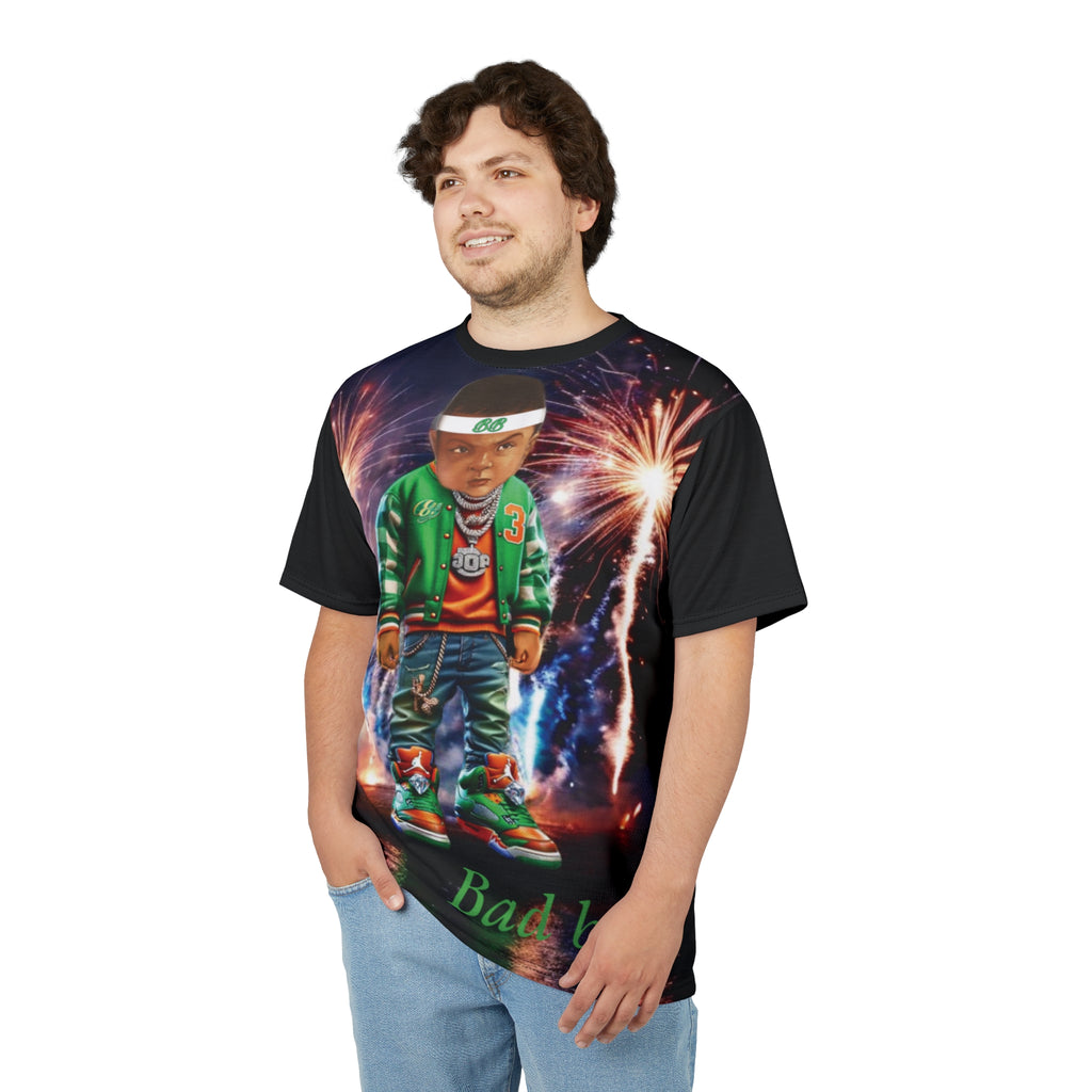 Cut &amp; Sew Men's Tee - Bad Baby Brand - Christmas Gift 