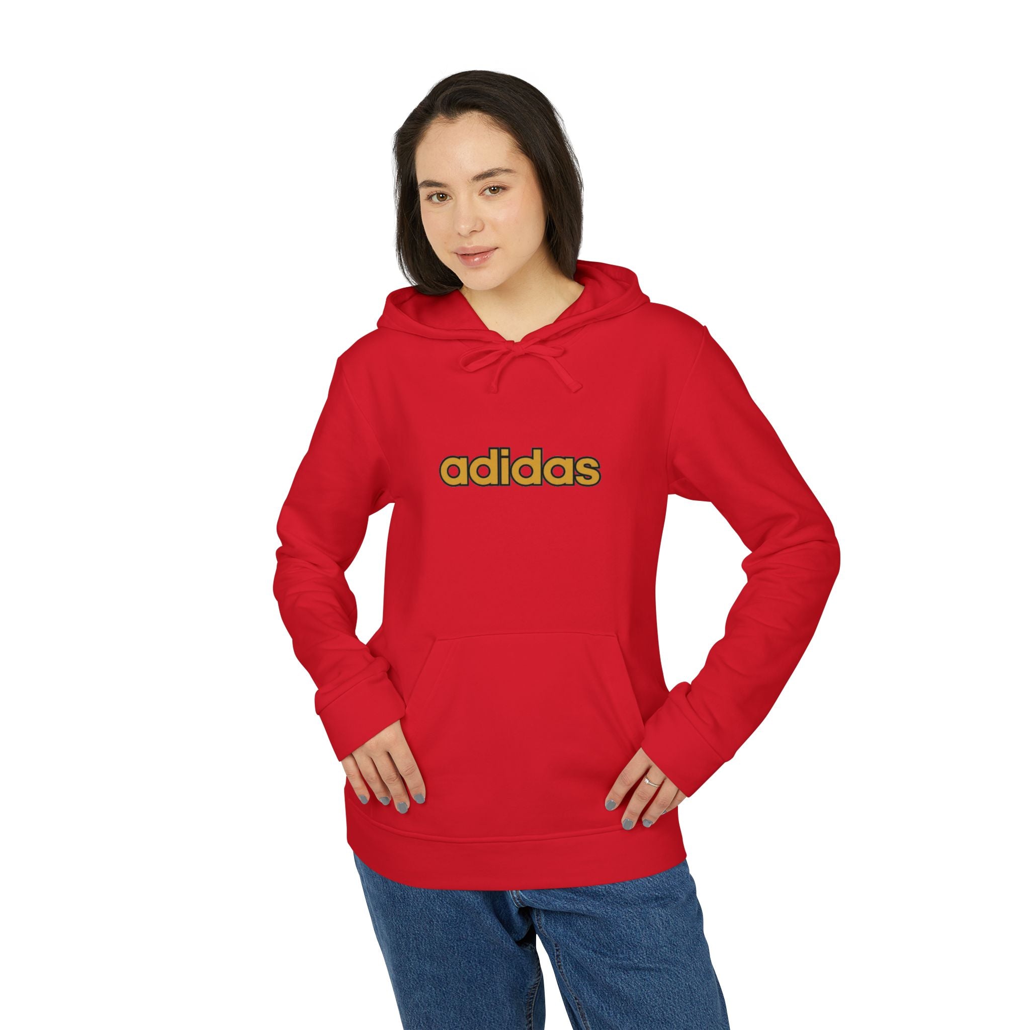 Adidas Unisex Fleece Hoodie, Cozy Hoodie, Casual Wear, Sports Apparel, Gift for Him/Her, Athleisure Fashion
