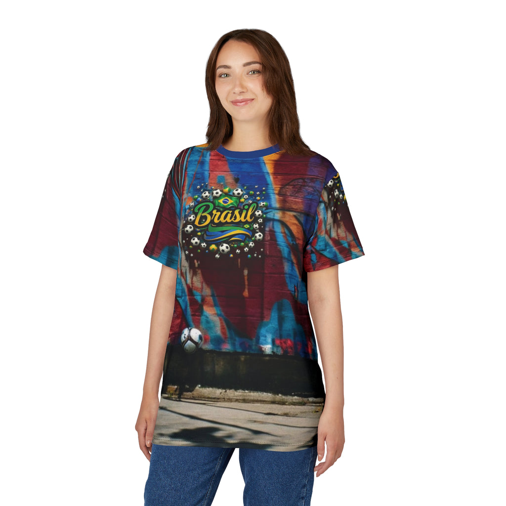 Camiseta vibrante do Brasil para fãs