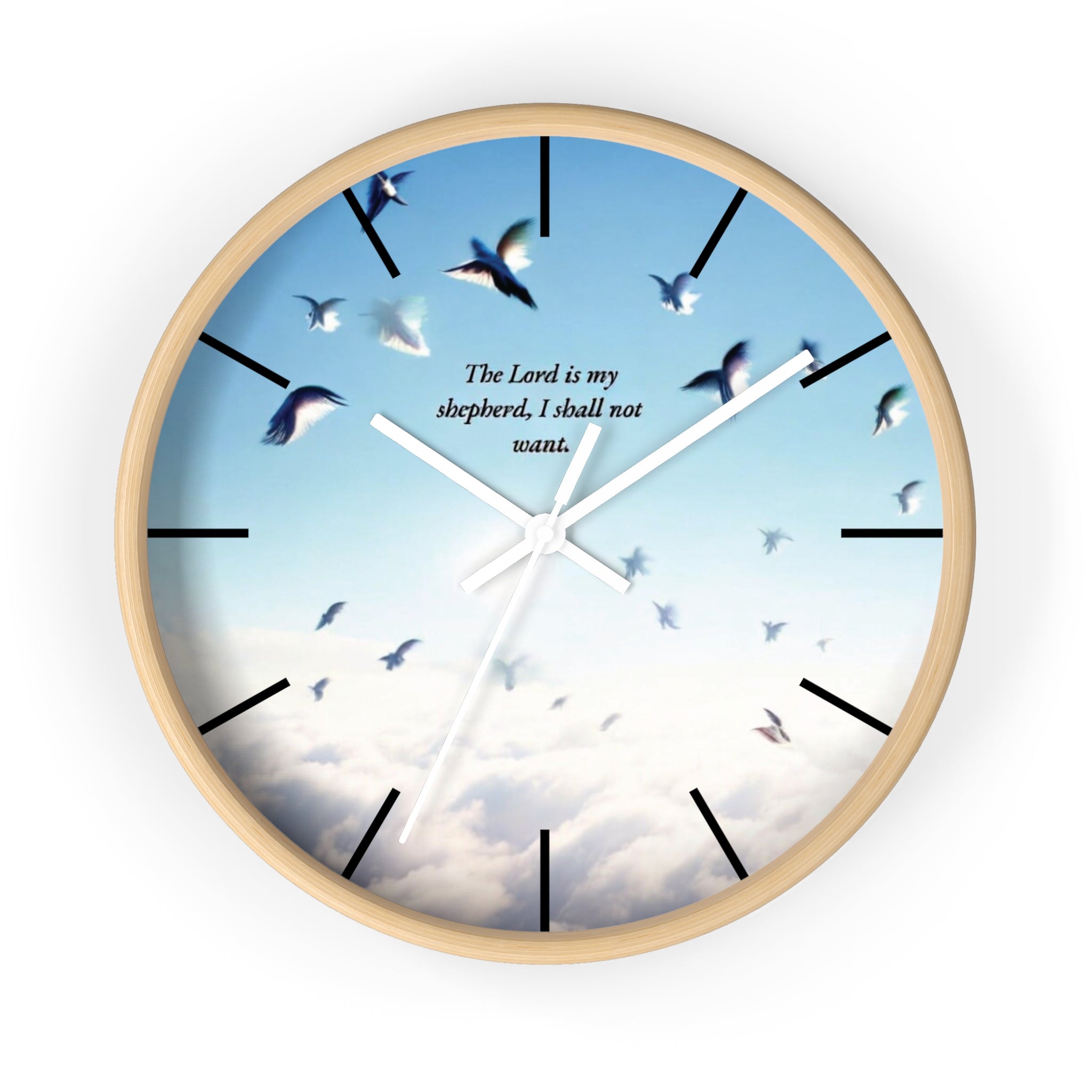 Inspirational Wall Clock, Home Decor, Gift for Loved Ones, Motivational Timepiece, Faith-Based Wall Art, Christian Gift