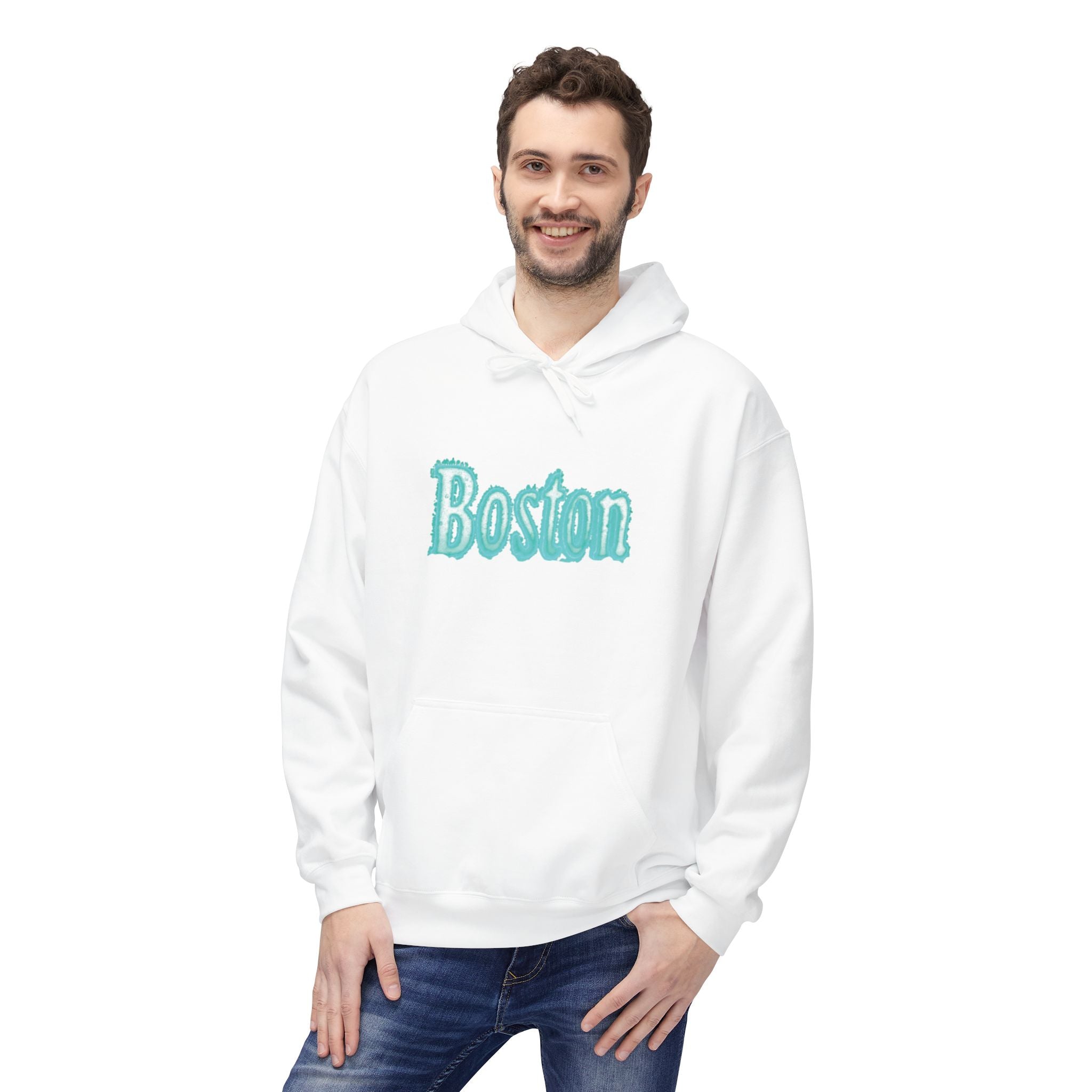 Boston Softstyle Fleece Hoodie – Cozy Unisex Sweatshirt for Boston Lovers, Perfect Gift for Birthdays, Travel, and Casual Wear