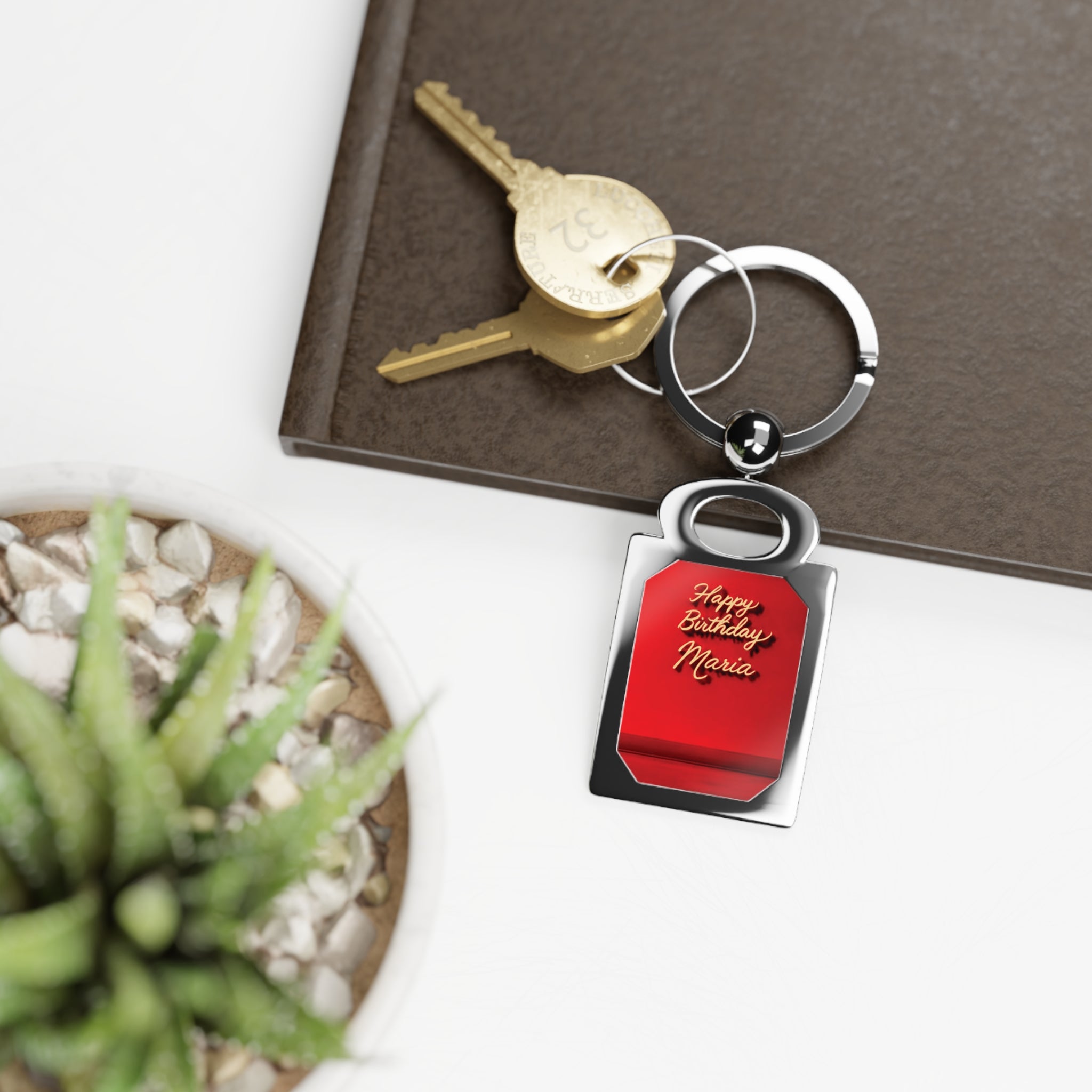 Personalized Photo Keychain with the name 'Mary' - Personalized Gift, Keepsake Keychain, Birthday Souvenir, 
