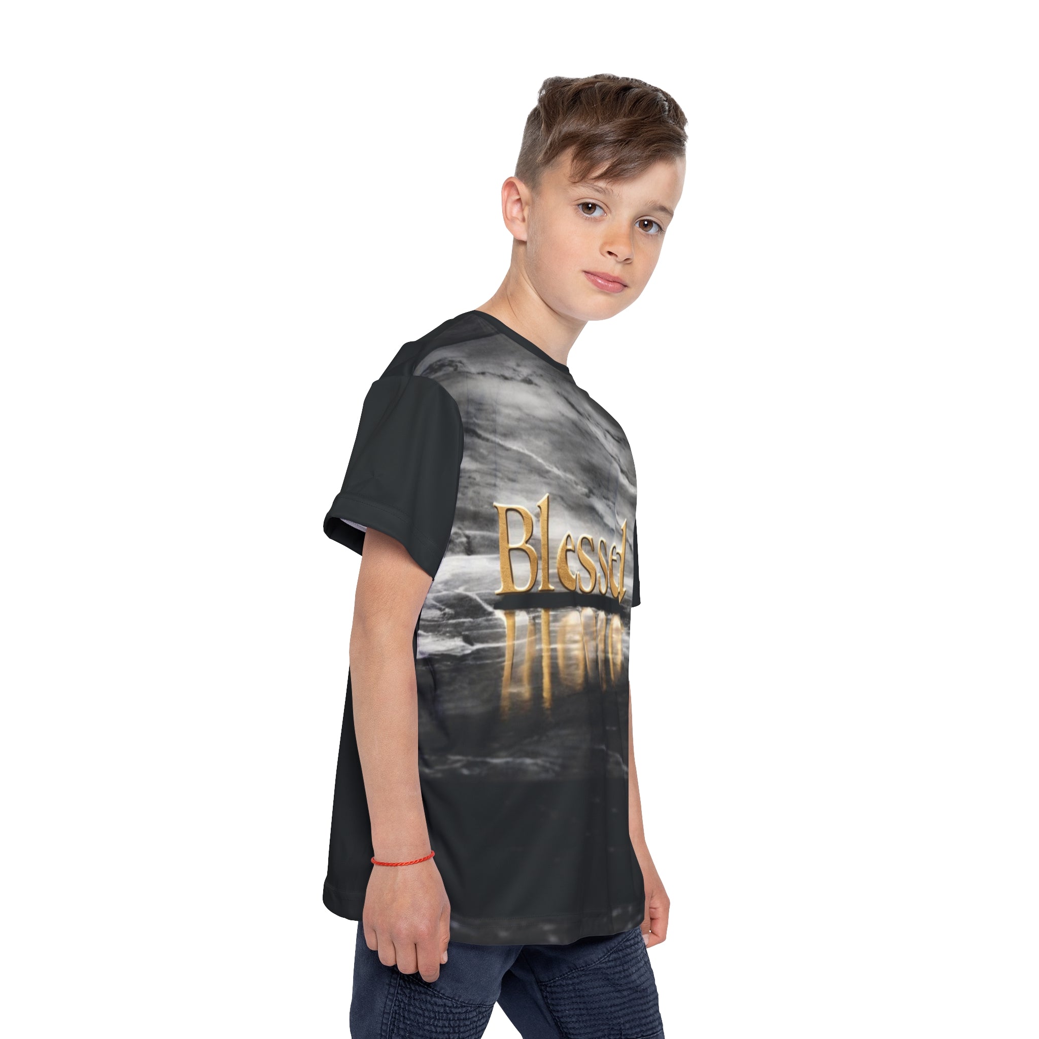 Kids T-Shirt, Blessed Graphic Tee for Team Spirit, Youth T-Shirt, Youth Gift